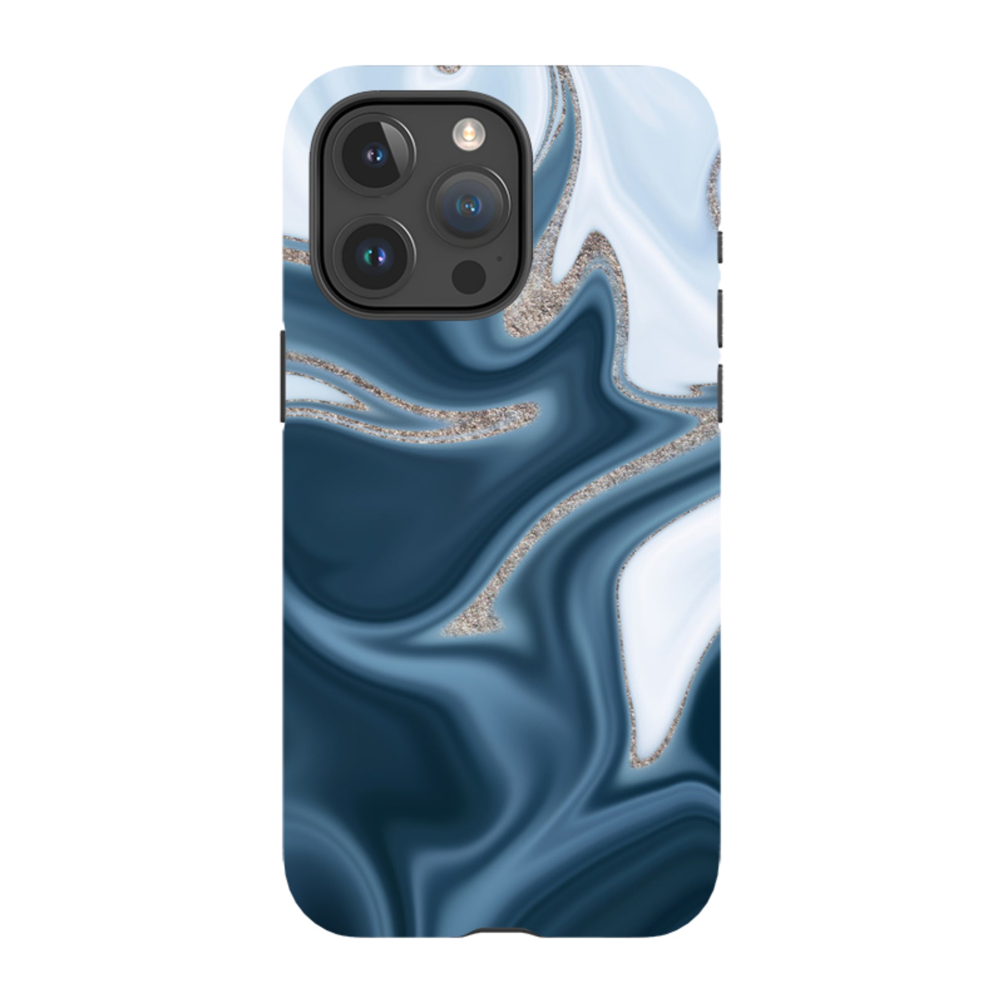 iPhone Tough Case - Blue Ice (case does not glitter)