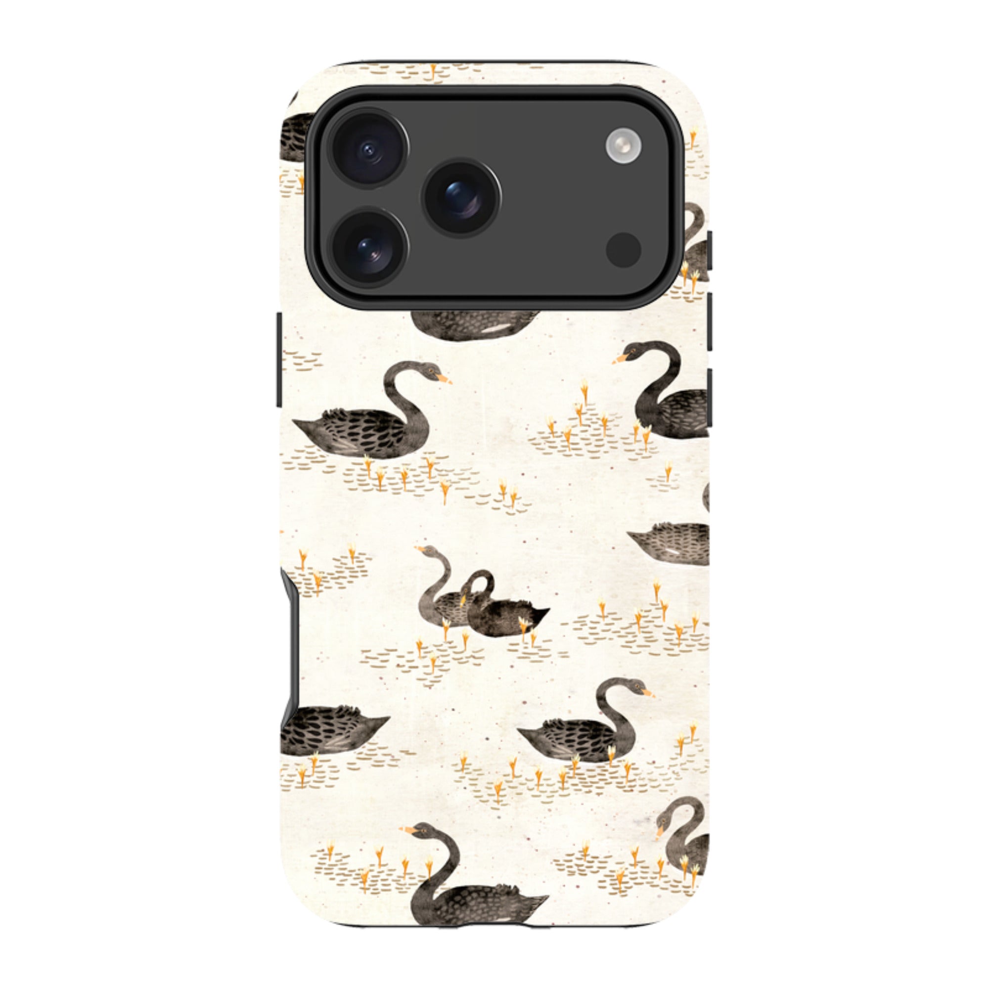 iPhone Tough Case - Swans Cream By Katherine Quinn
