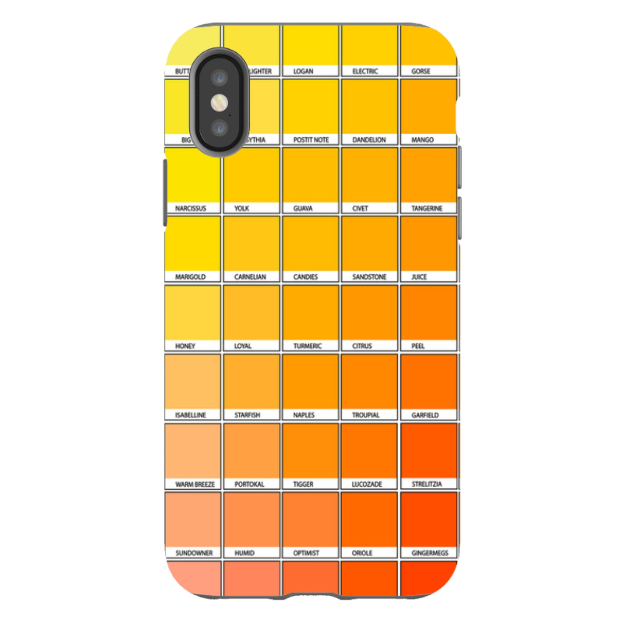 iPhone Tough Case - Yellow Chromology By Kitty Joseph