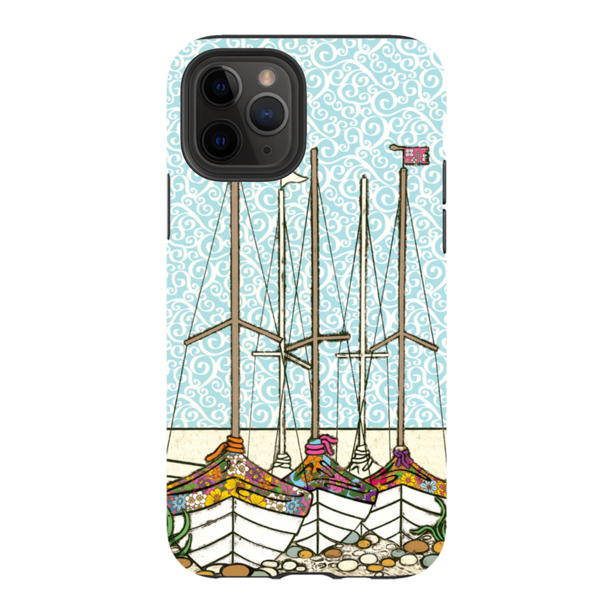 iPhone Tough Case - Boats At Rest By Amelia Bowman