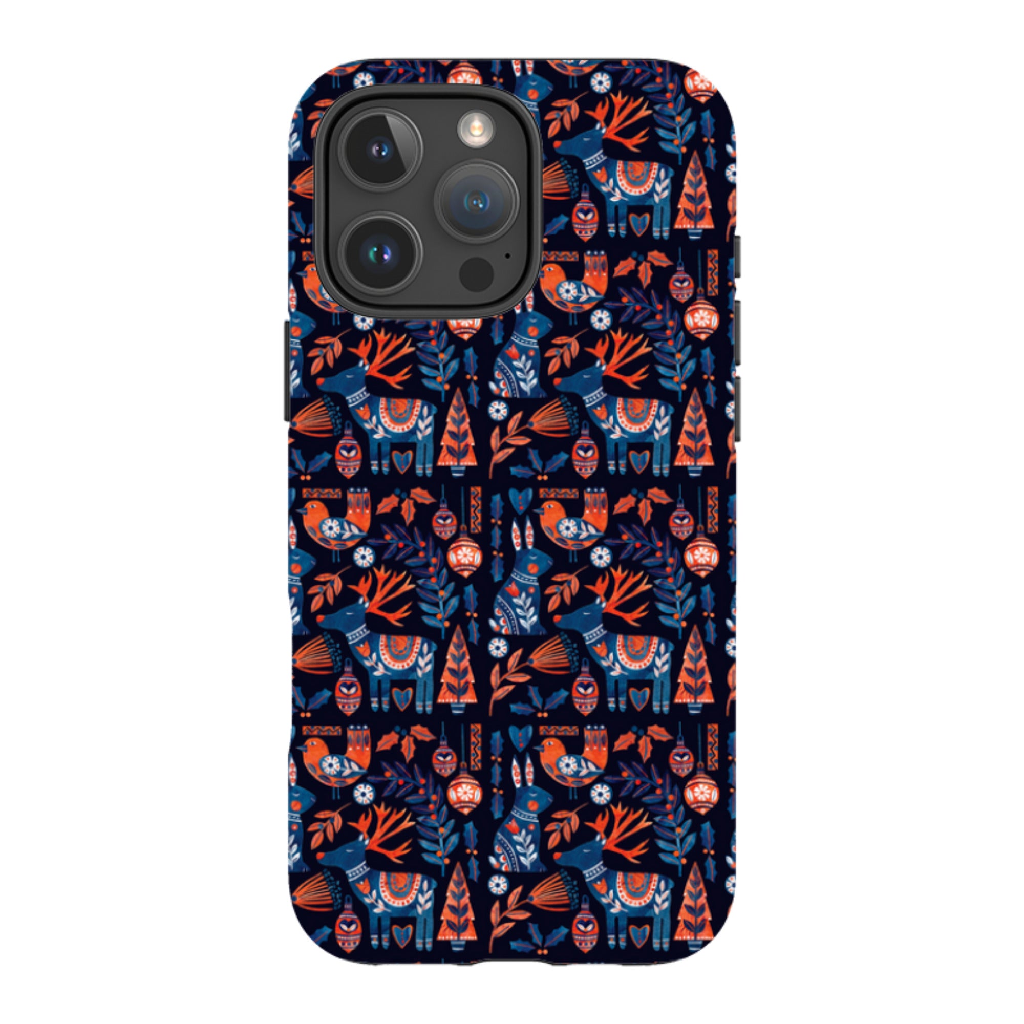 iPhone MagSafe Tough Case - Scandi Animals Dark By Tracey English