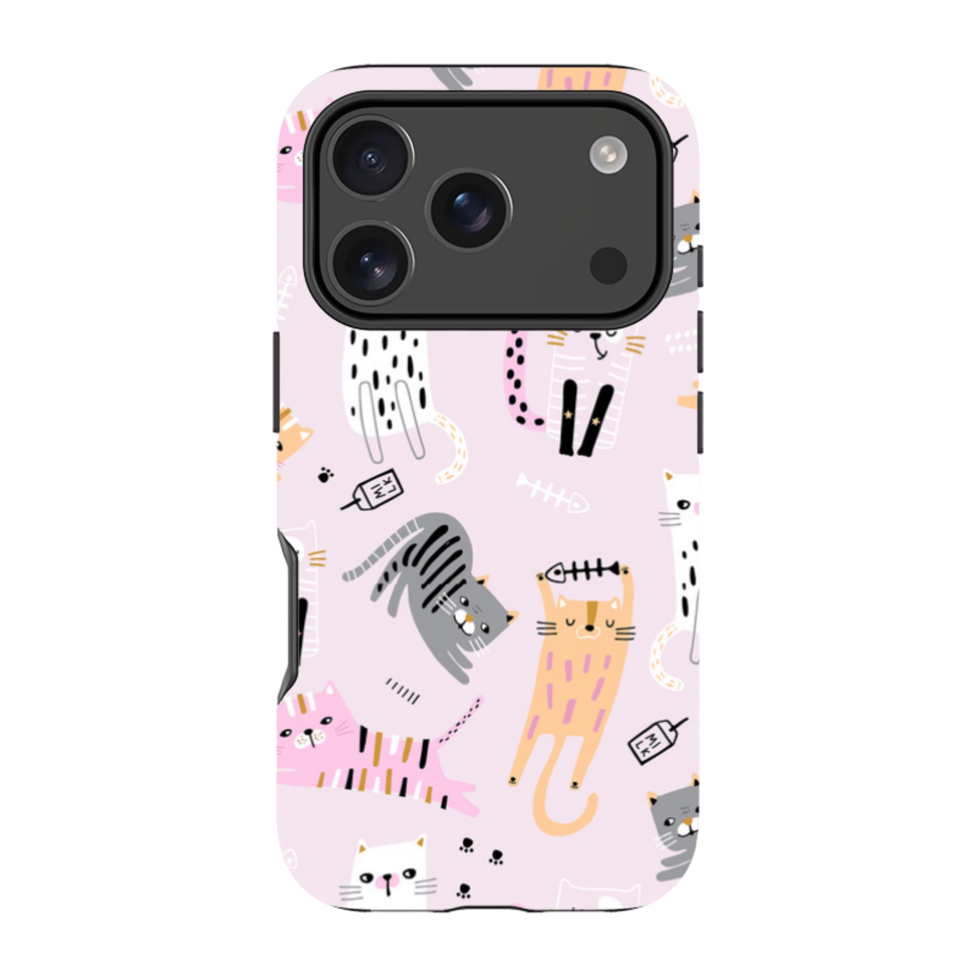 iPhone MagSafe Tough Case - Cat and Bone Pink