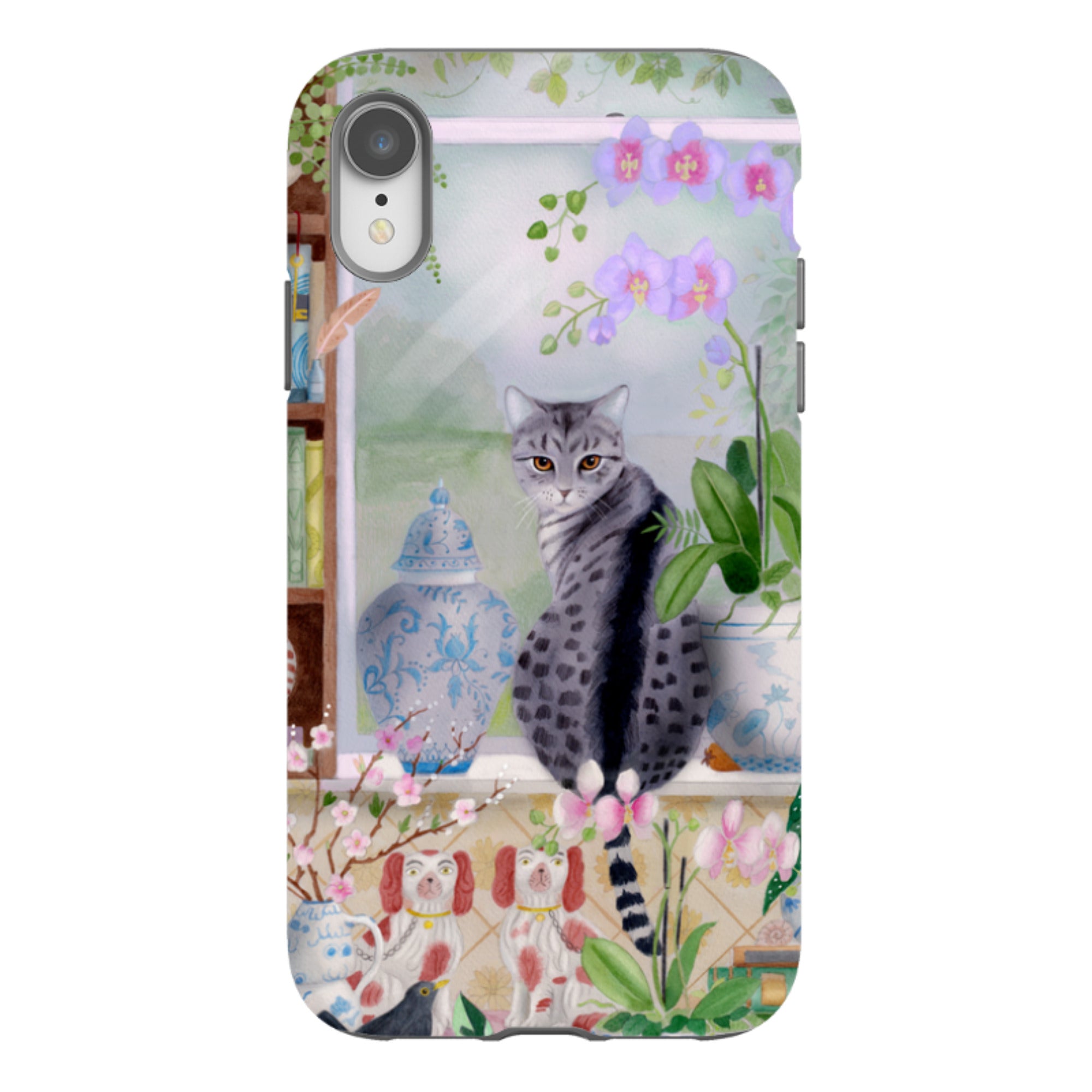 iPhone Tough Case - Cat In Window By Bex Parkin
