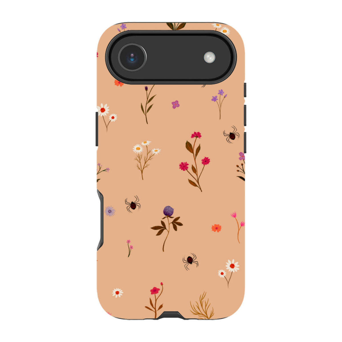 iPhone Tough Case - Florals and Spiders - Cider Clay By Katherine Quinn