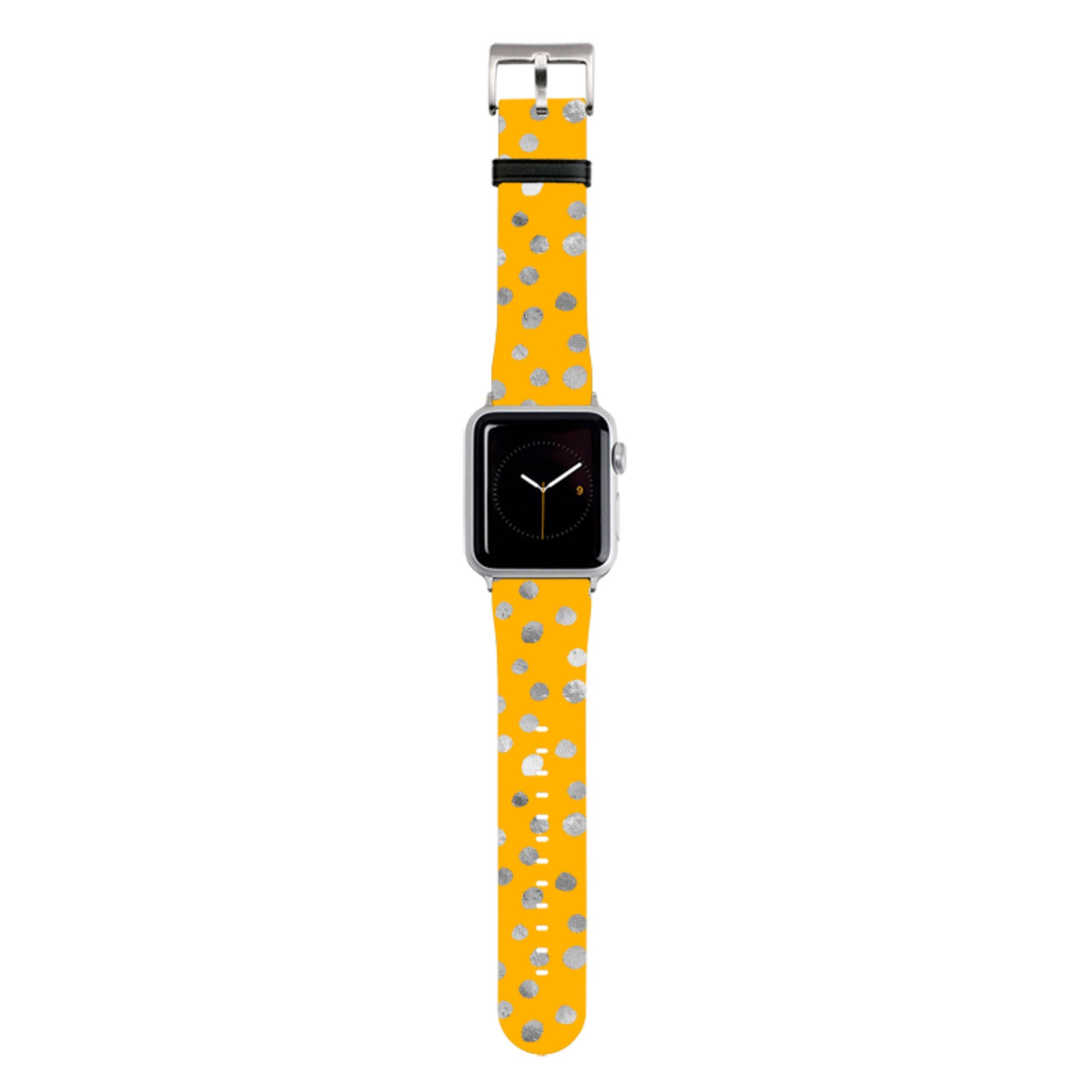 Honey and Silver Dots Apple Watch Strap
