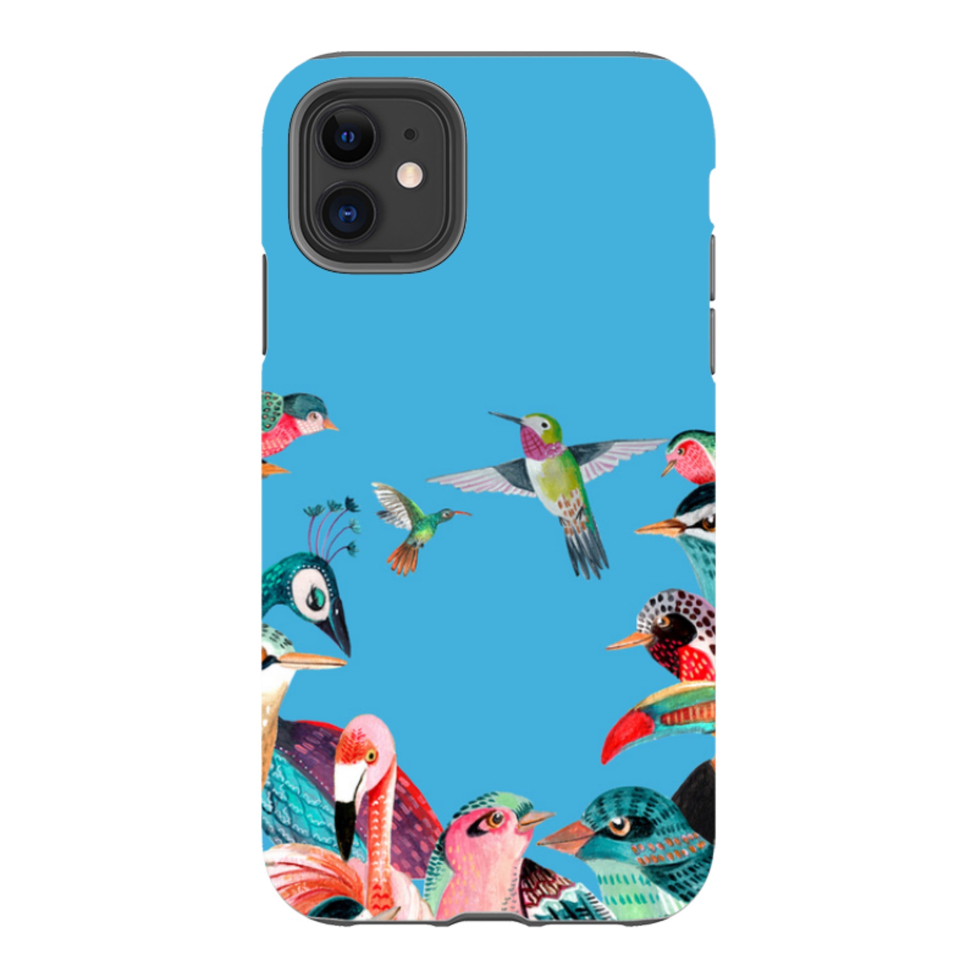 iPhone Tough Case - Blue Birds By Caroline Bonne Muller