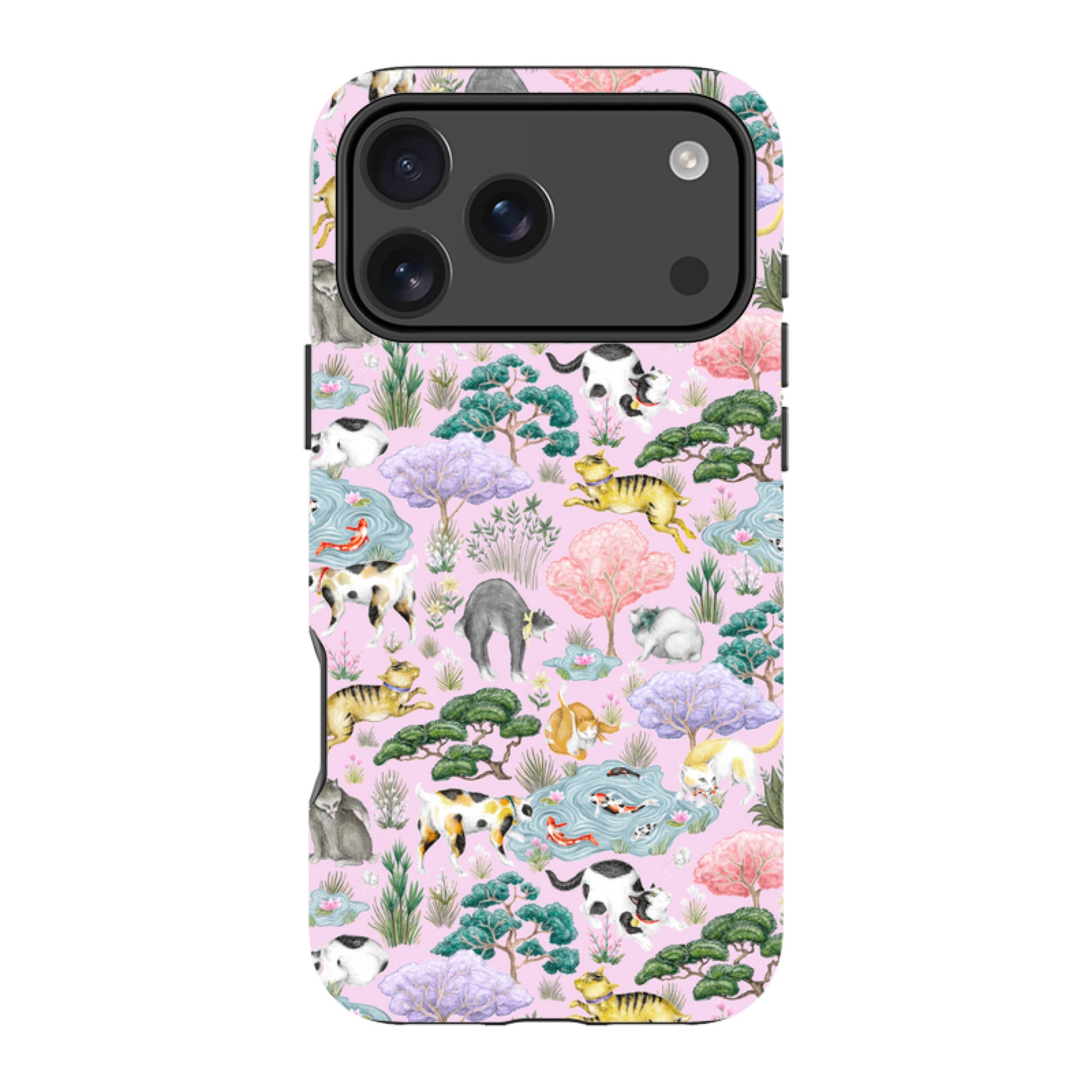 iPhone MagSafe Tough Case - Cat Garden By Catherine Rowe