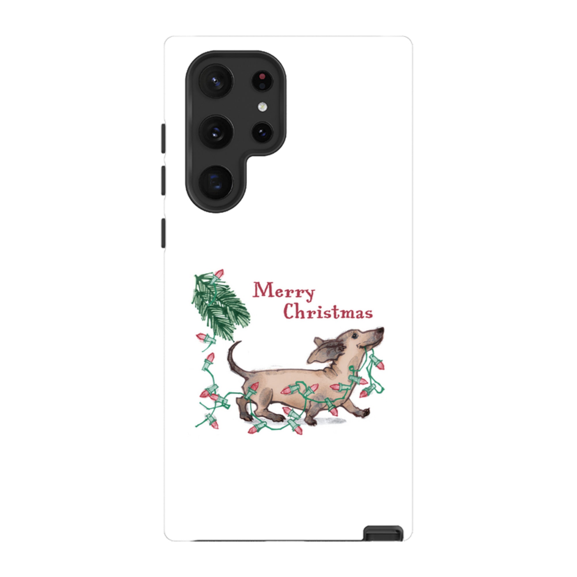 Samsung Tough Case - Christmas Dachshund By Liane Payne