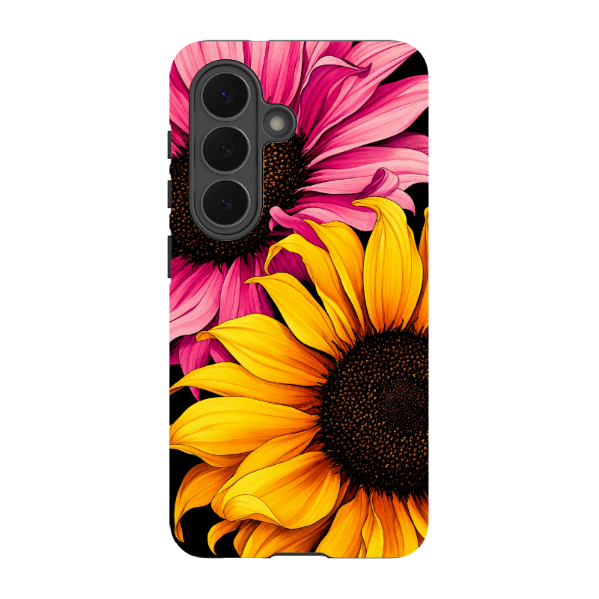 Samsung Tough Case - Yellow & Pink Sunflower