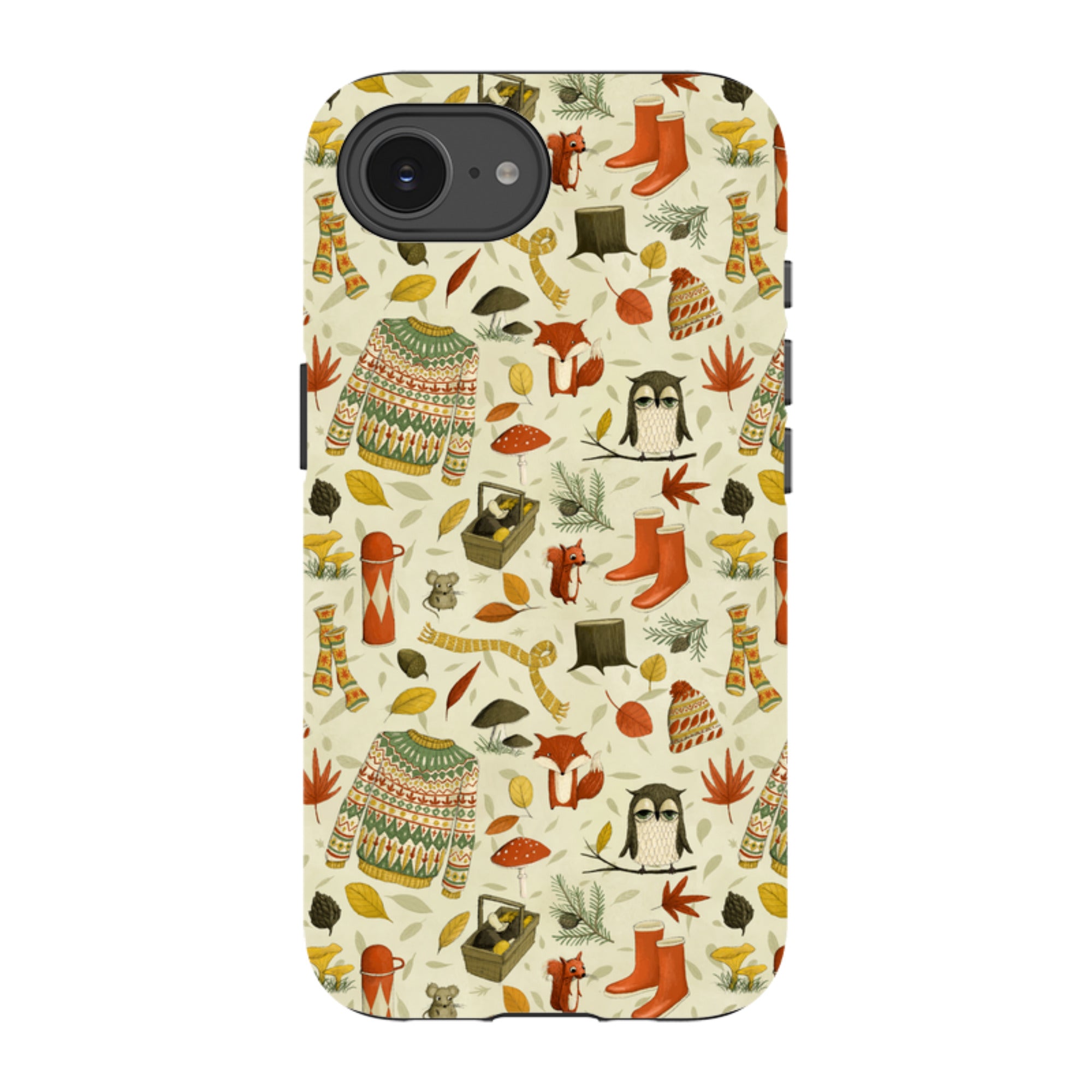 iPhone Tough Case - Autumn Pattern By Maja Lindberg