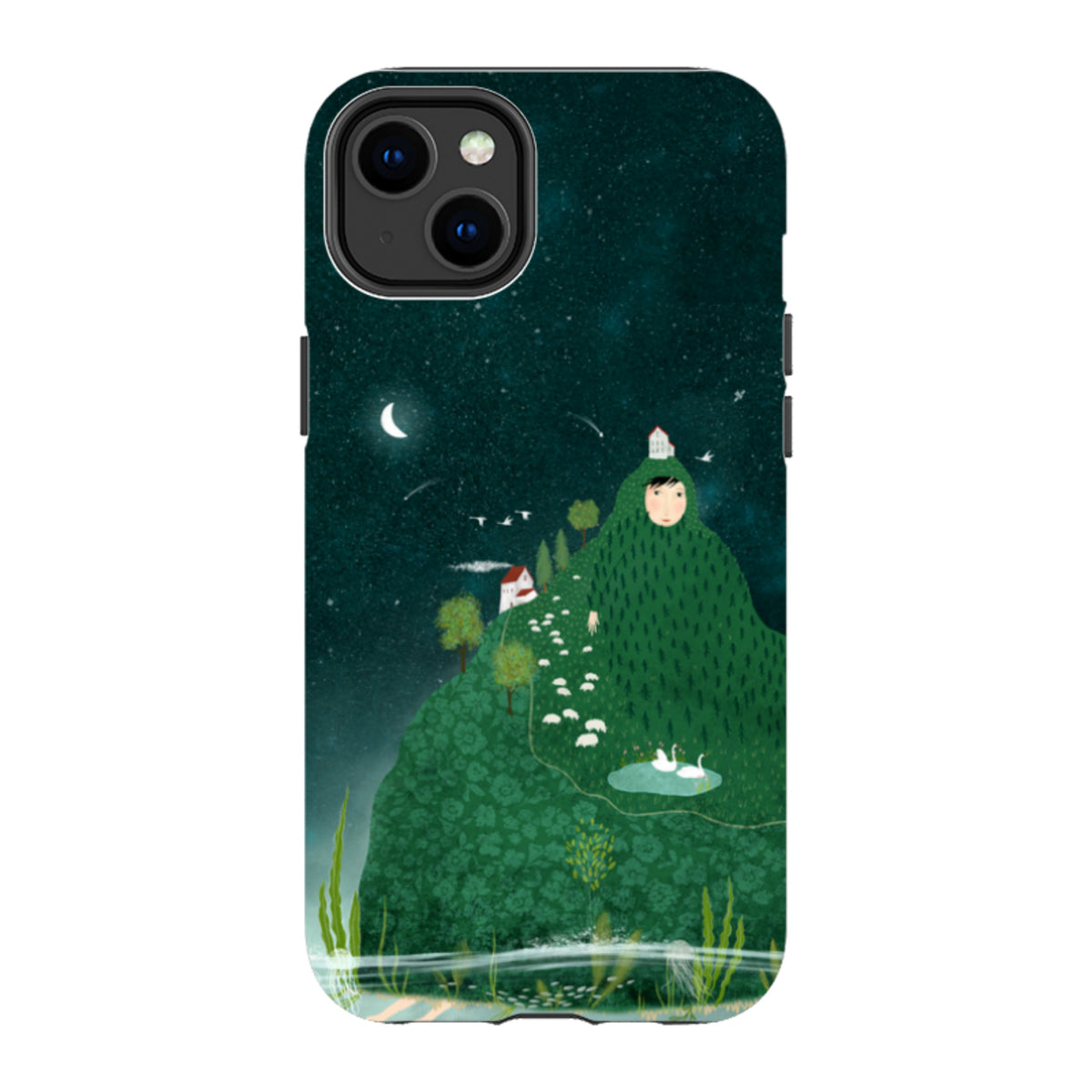 iPhone Tough Case - Hill lady By Katherine Quinn