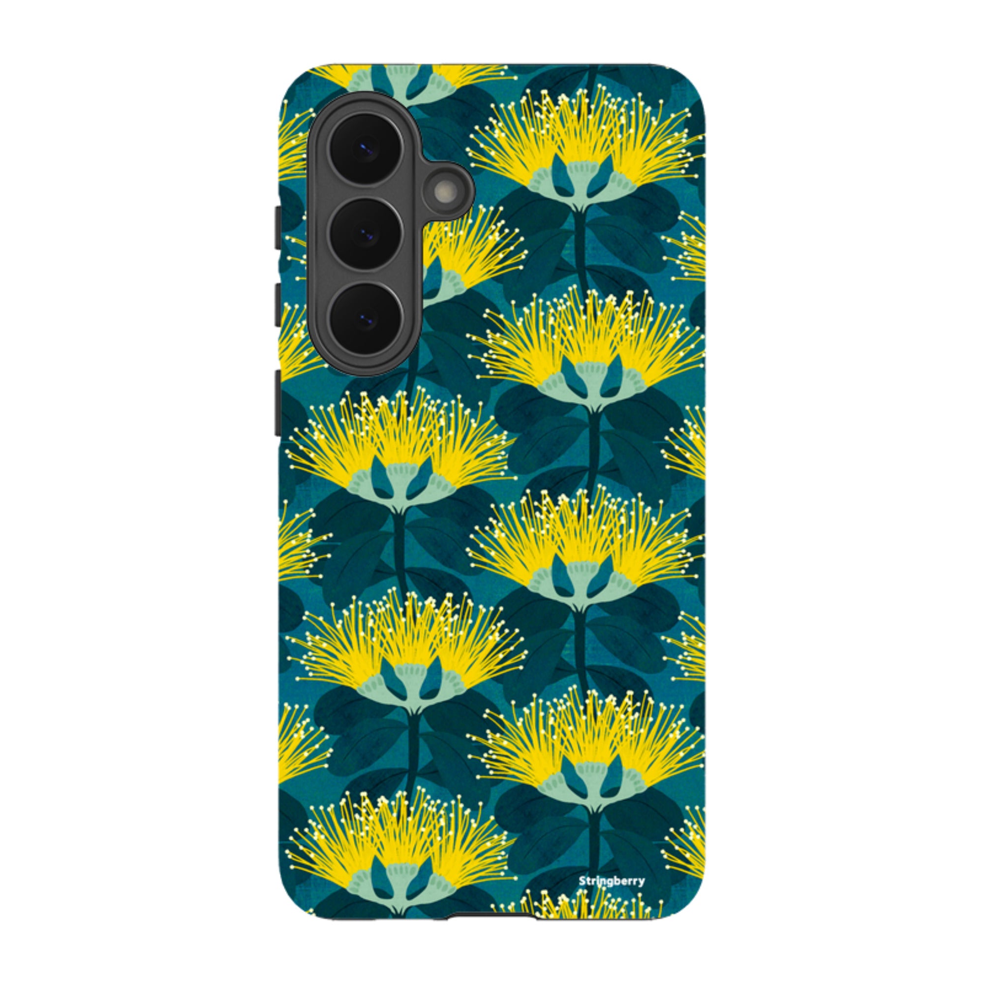 Samsung Tough Case - Pohutukawa Yellow And Blue By Katherine Quinn