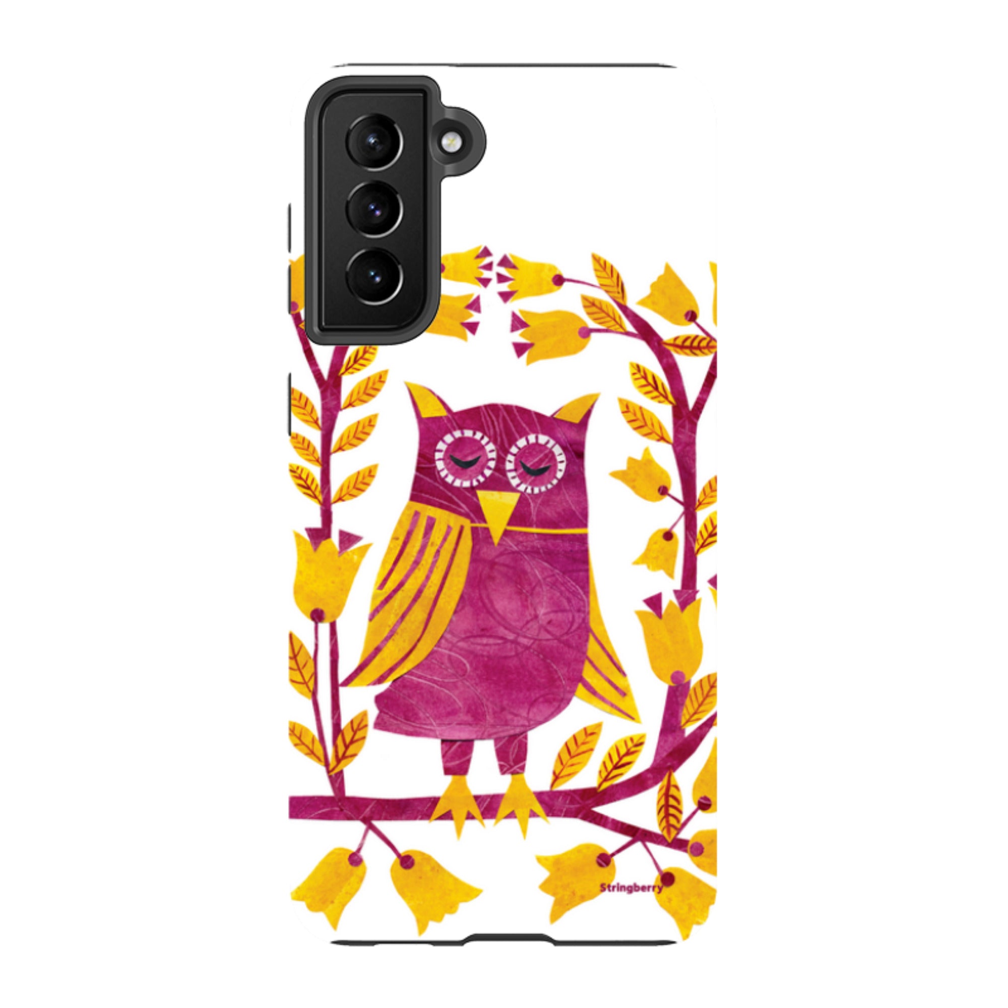 Samsung Tough Case - Folk Owl By Tracey English