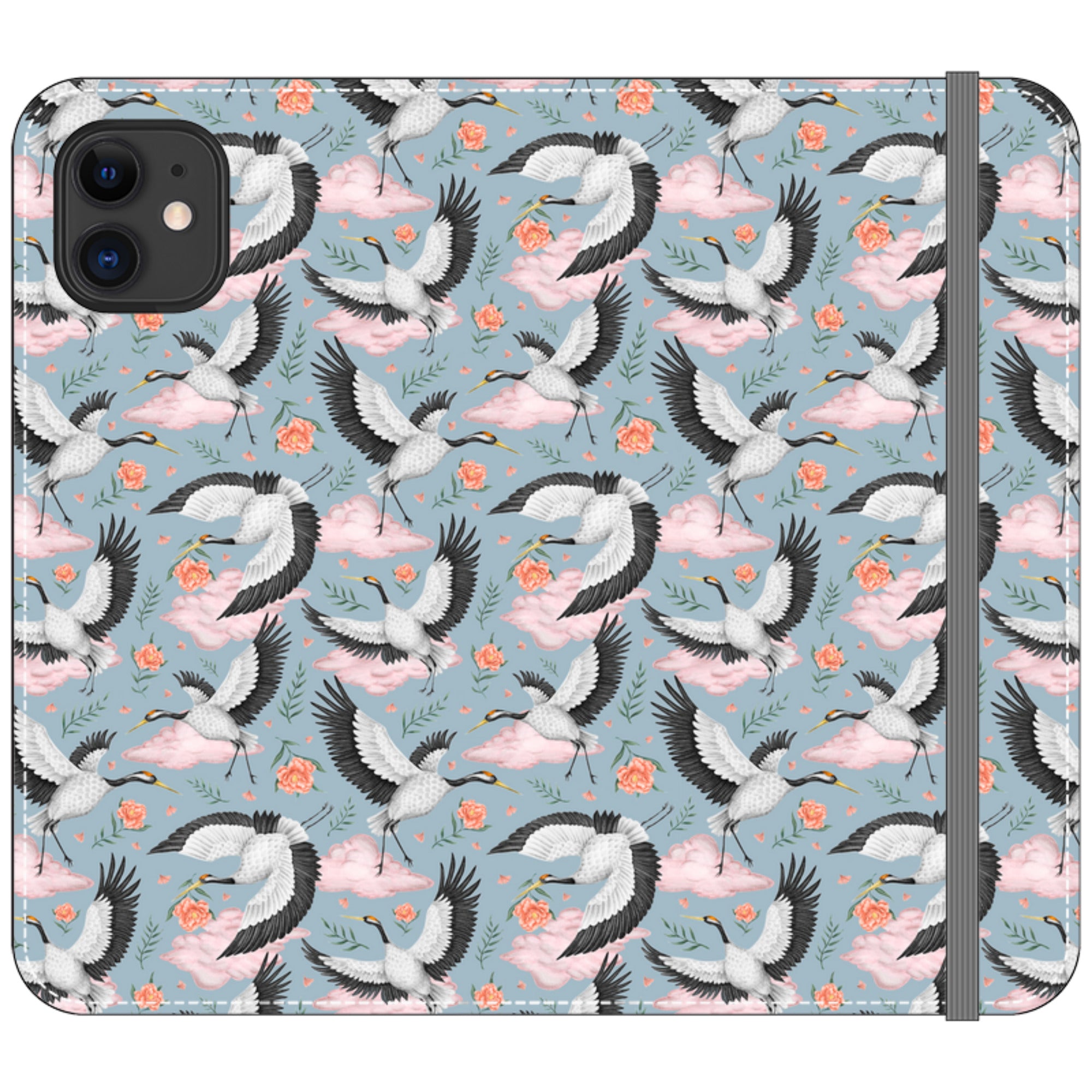 Flight of the Cranes Wallet Case By Catherine Rowe
