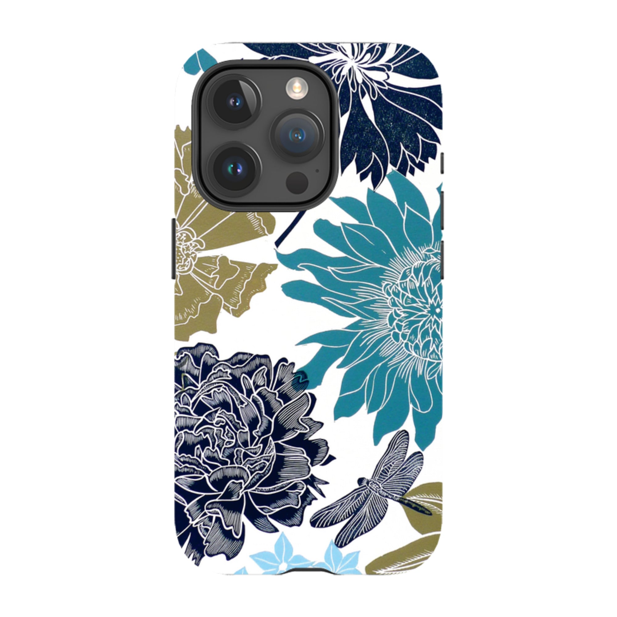 iPhone Tough Case - Cottage Garden Drangonfly By Kate Heiss
