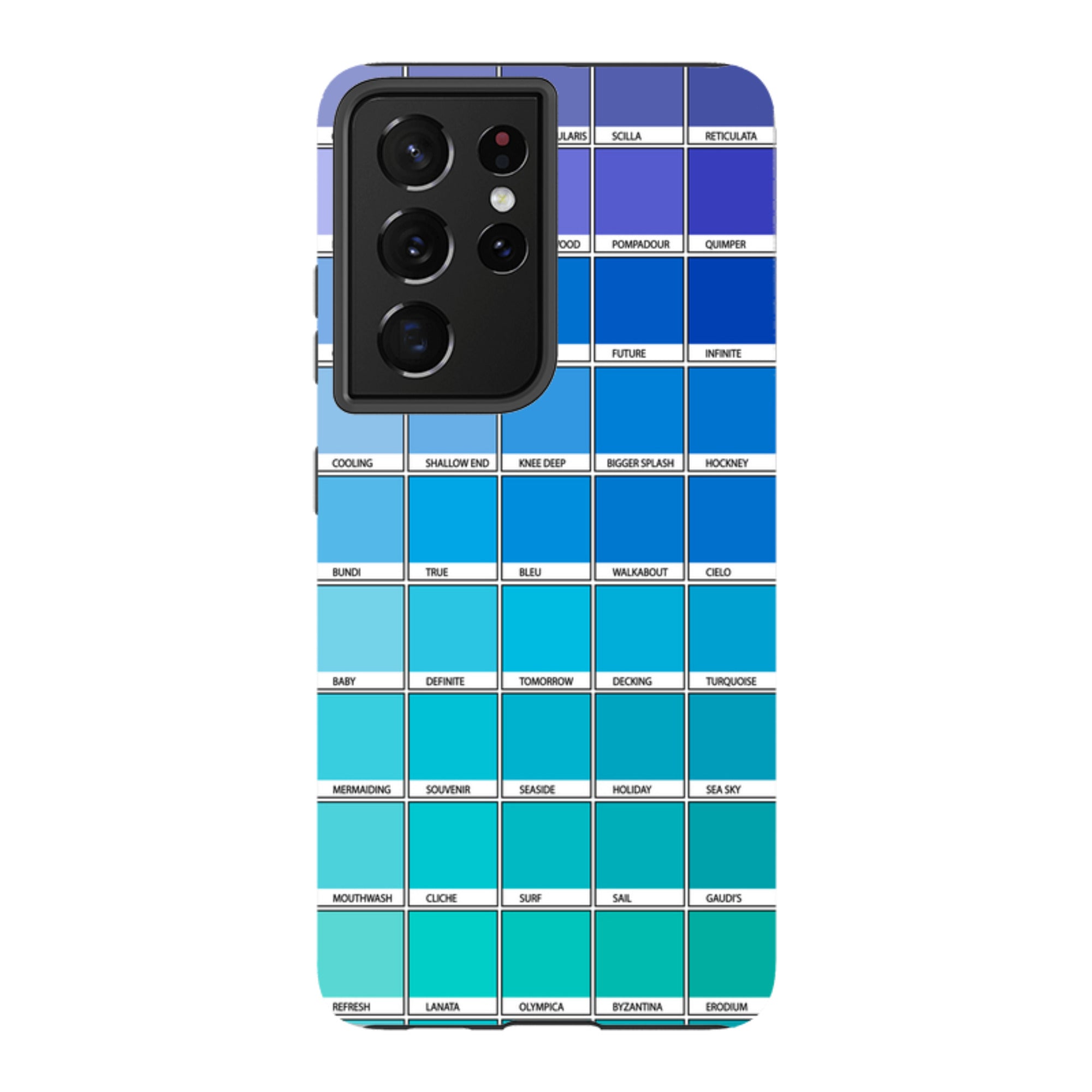 Samsung Tough Case - Blue Chromology By Kitty Joseph