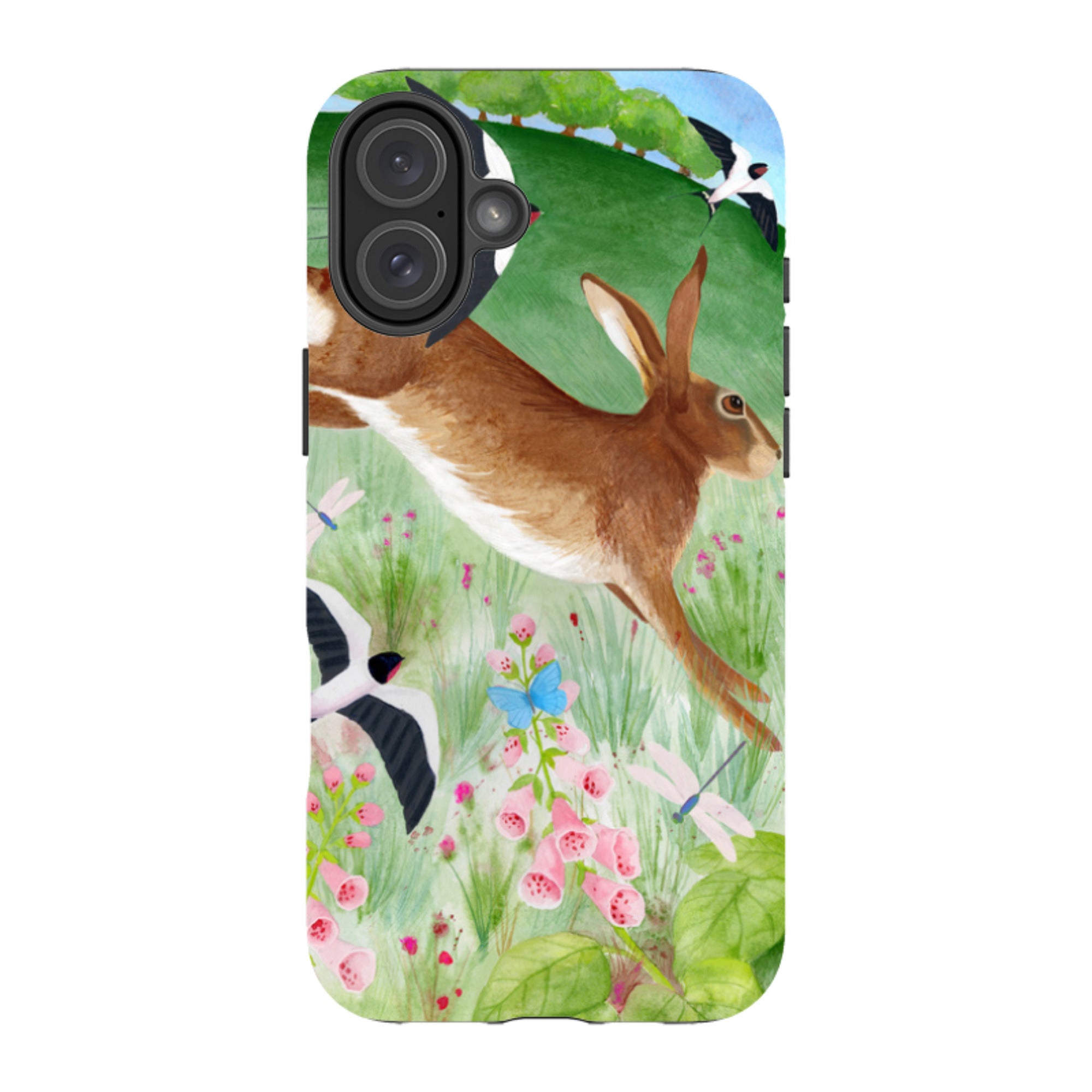 iPhone MagSafe Tough Case - Hares and Swallows By Bex Parkin