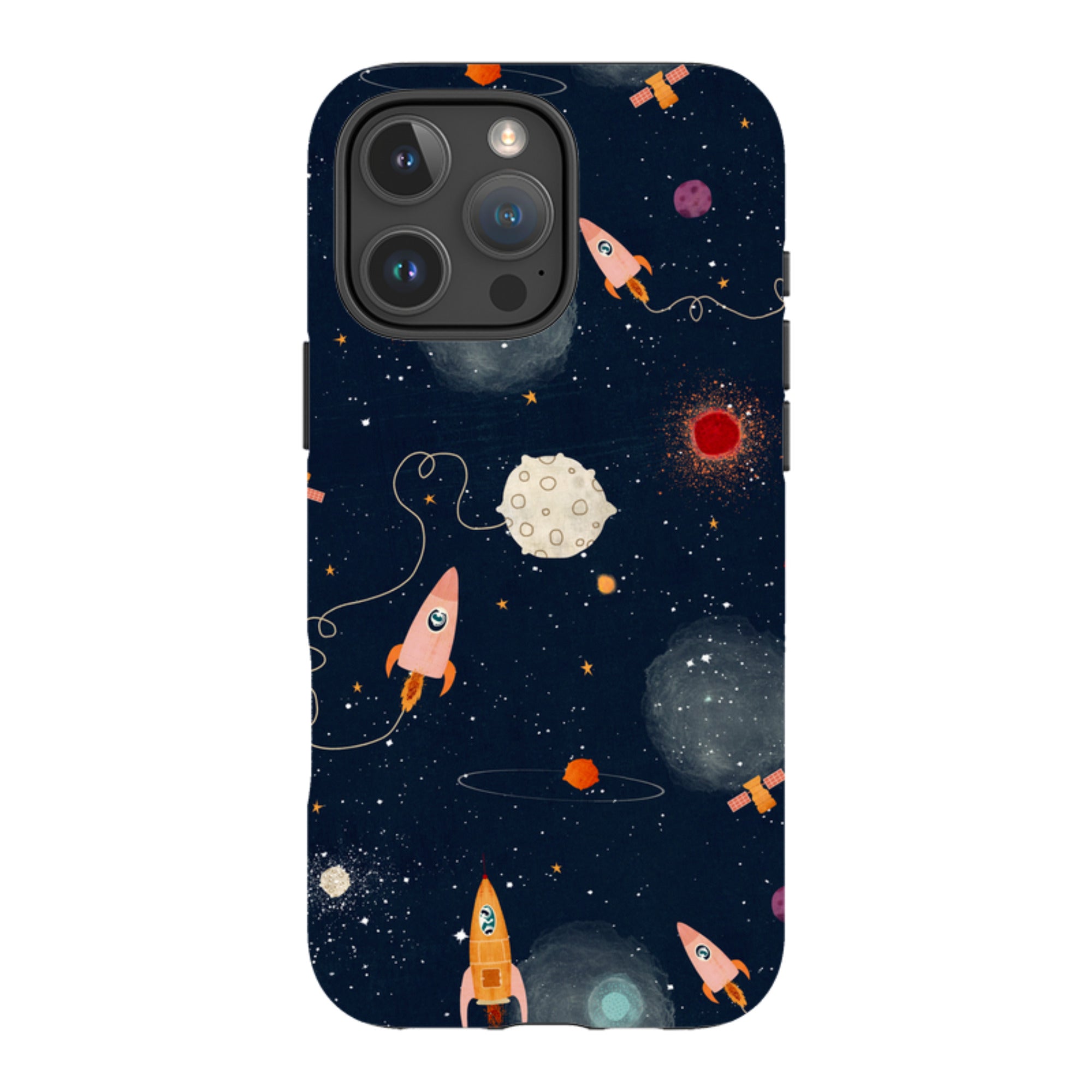 iPhone MagSafe Tough Case - Rockets Midnight By Katherine Quinn