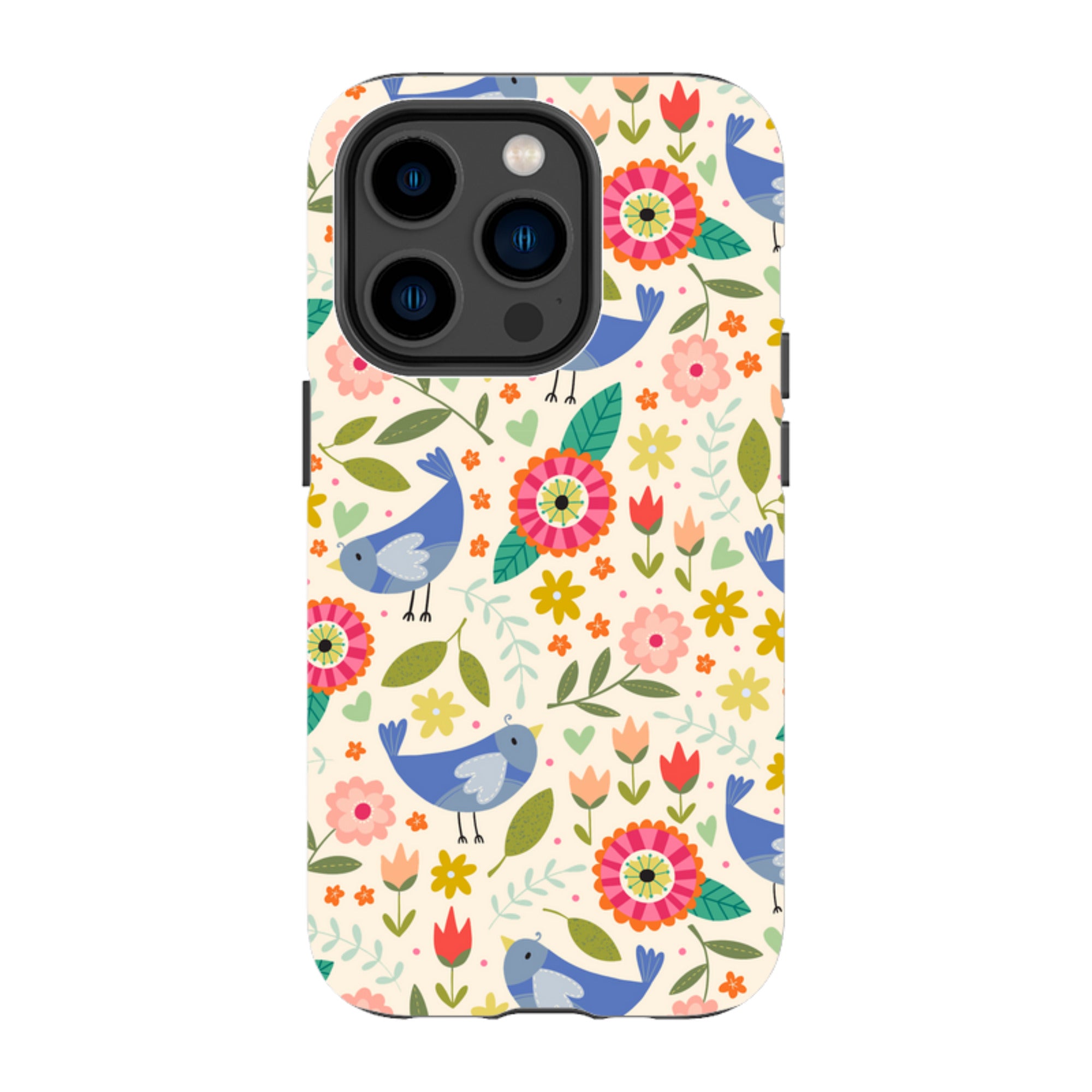 iPhone Tough Case - Bird Pattern I By Suzy Taylor