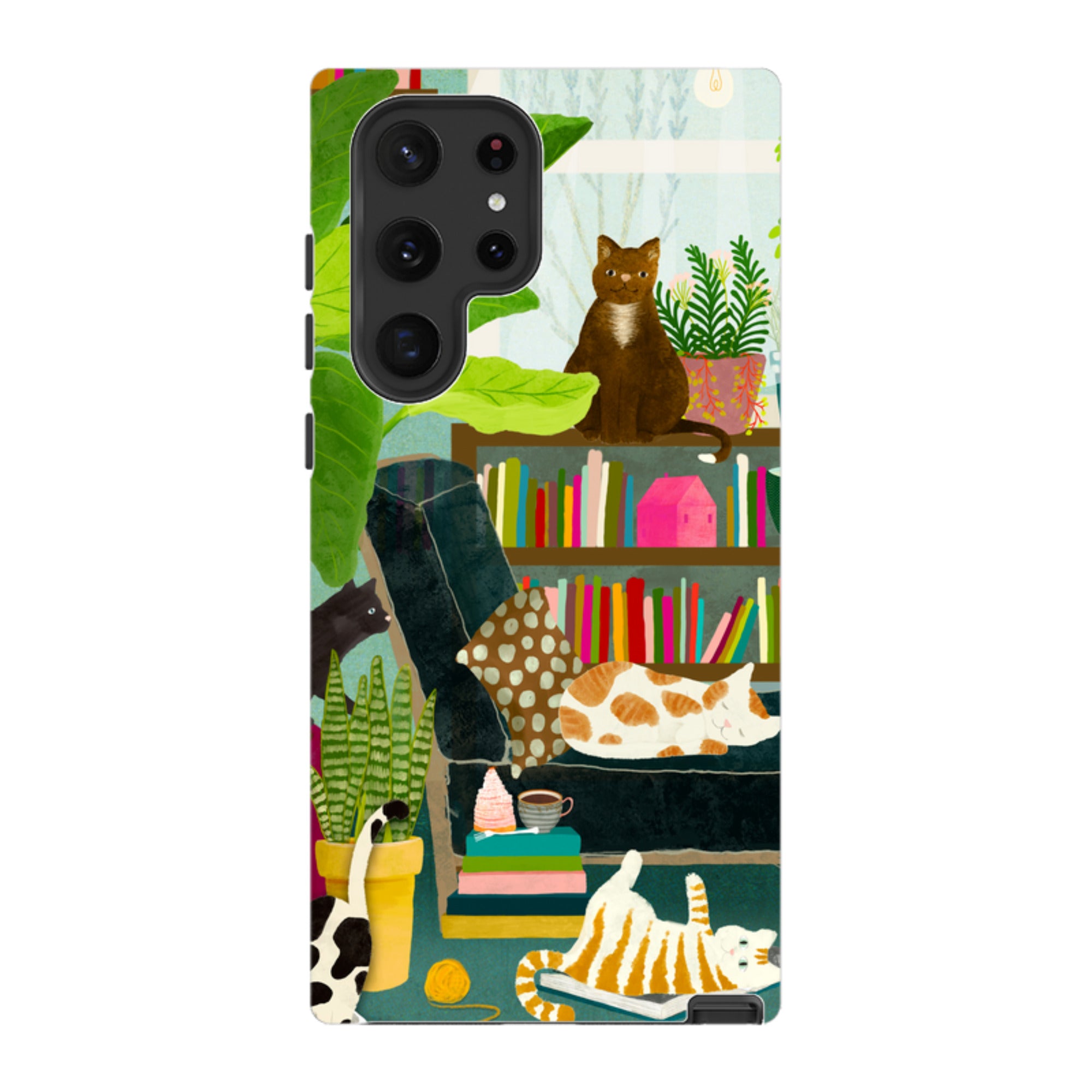Samsung Tough Case - Cat Library By Katherine Quinn