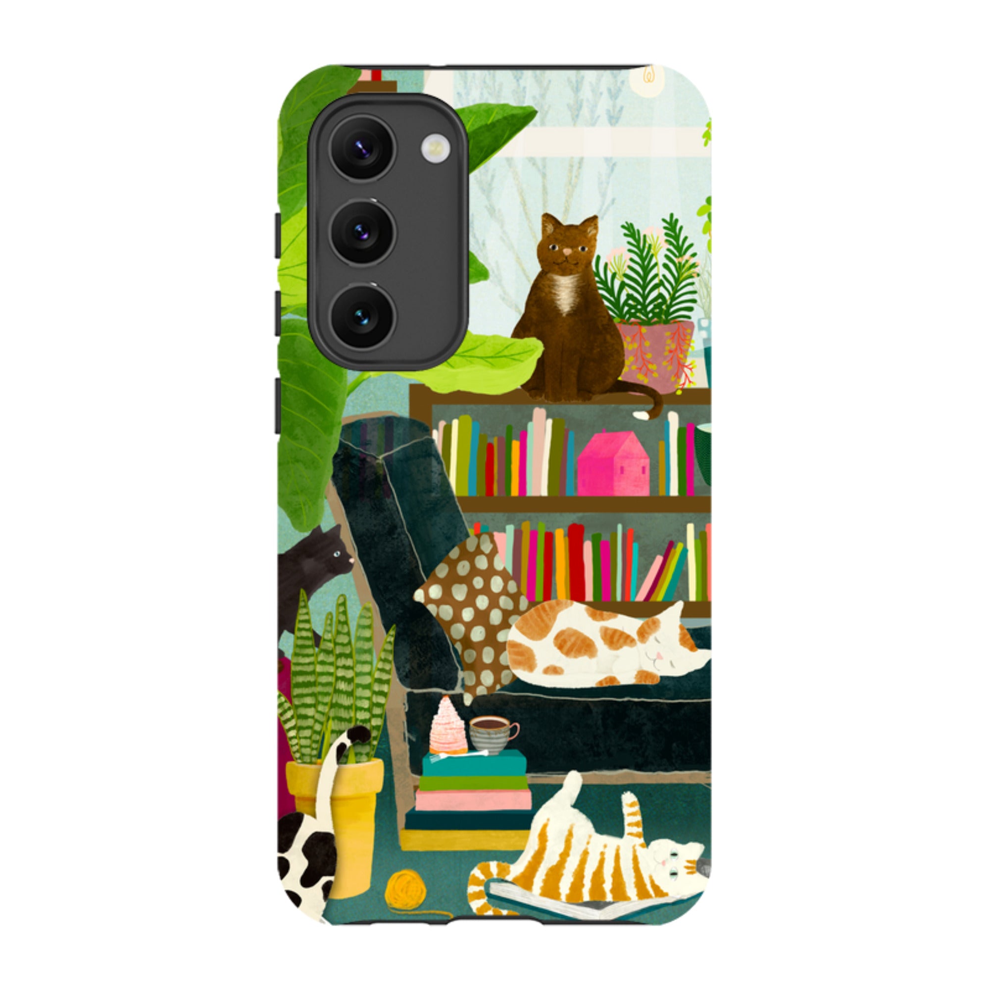 Samsung Tough Case - Cat Library By Katherine Quinn