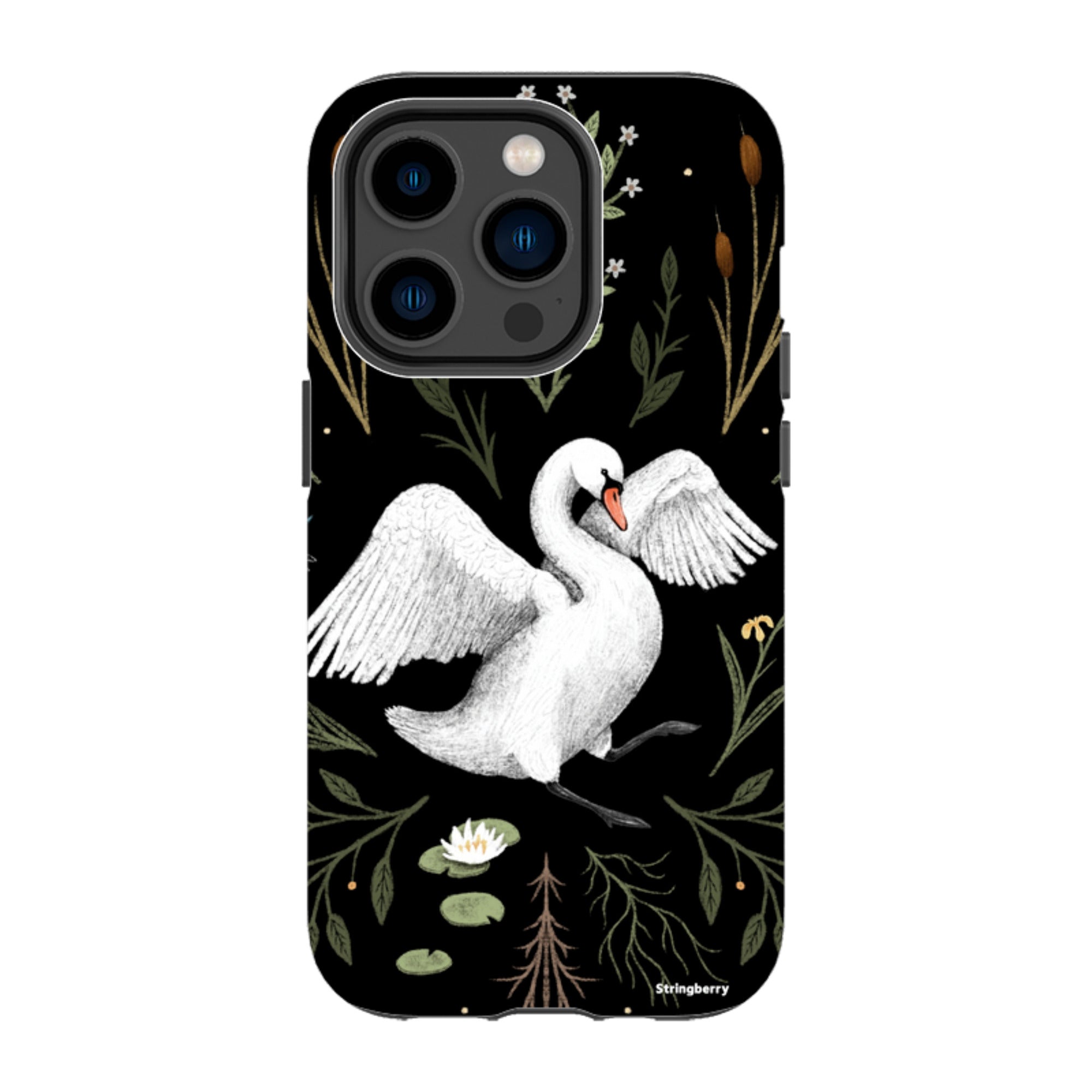 iPhone Tough Case - Swan By Anna Stead