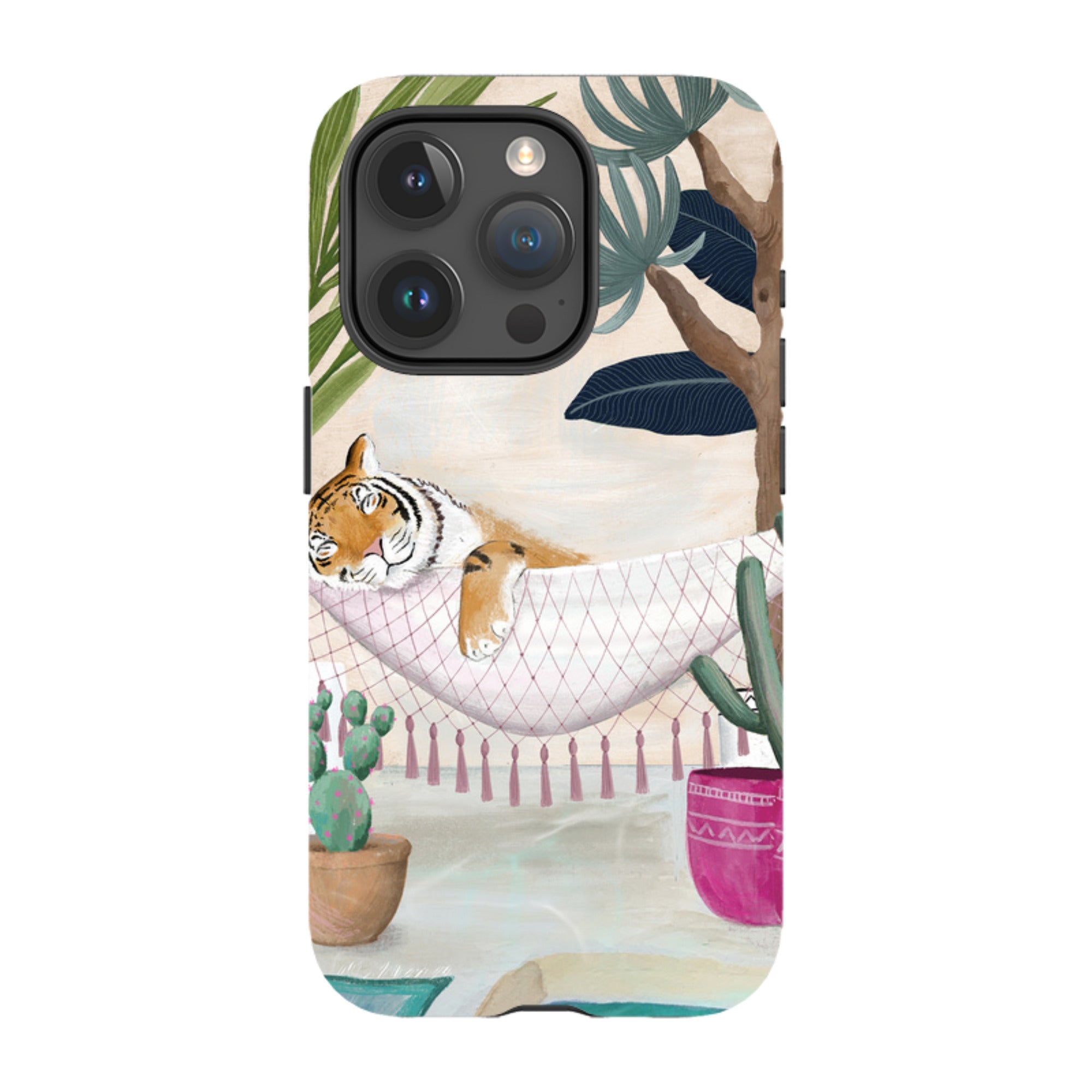 iPhone MagSafe Tough Case - Tiger Hammock By Bex Parkin