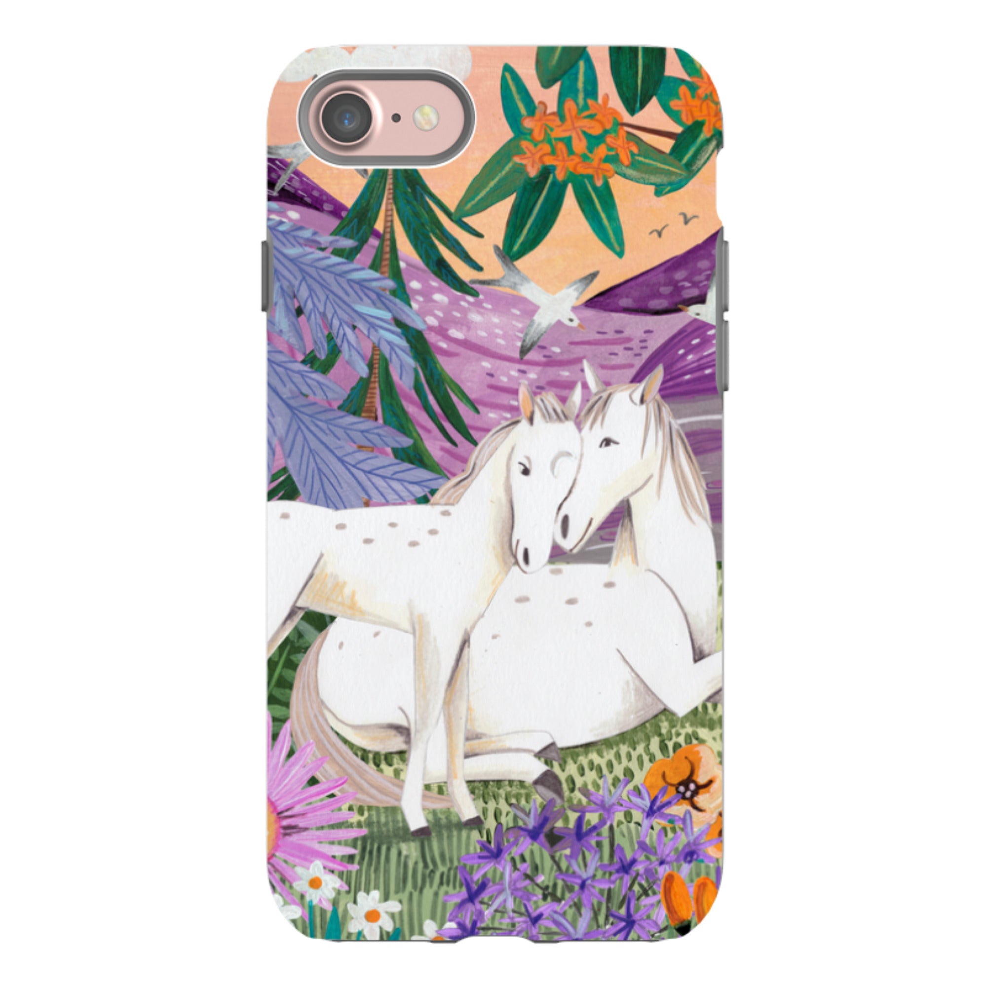 iPhone Tough Case - Horses By Caroline Bonne Muller