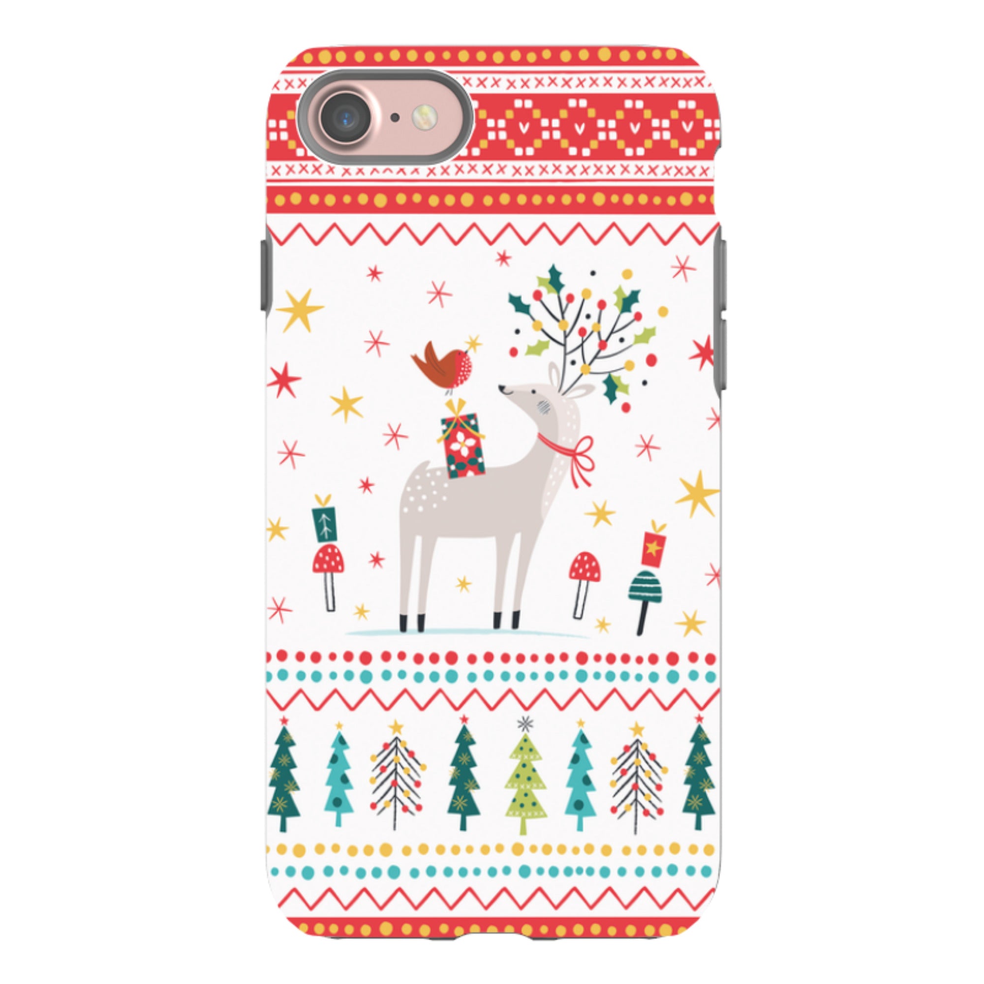 iPhone Tough Case - Deer and Robin By Ali Brookes