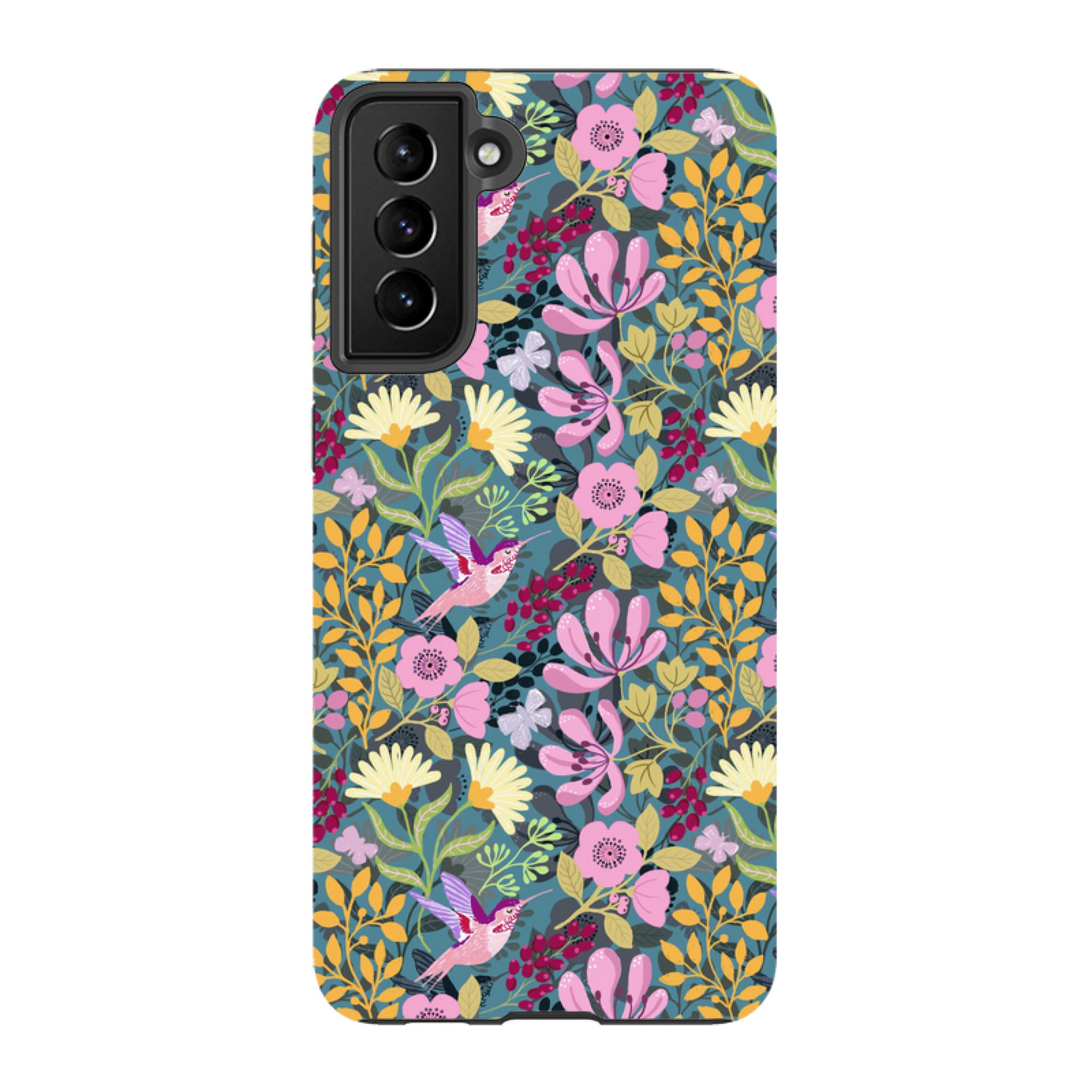 Samsung Tough Case - Hummingbird Pattern By Bex Parkin