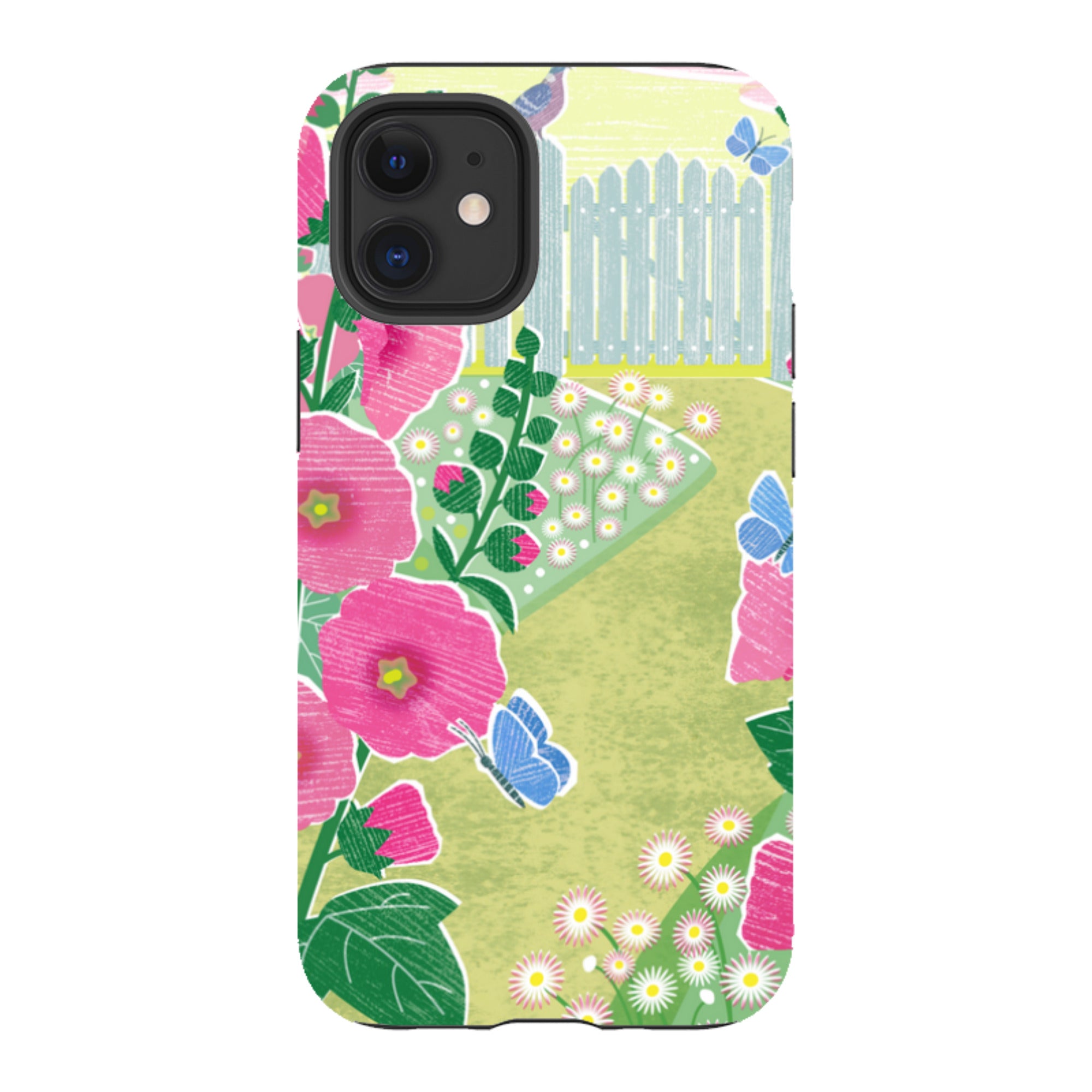 iPhone Tough Case - Hollyhocks By Liane Payne