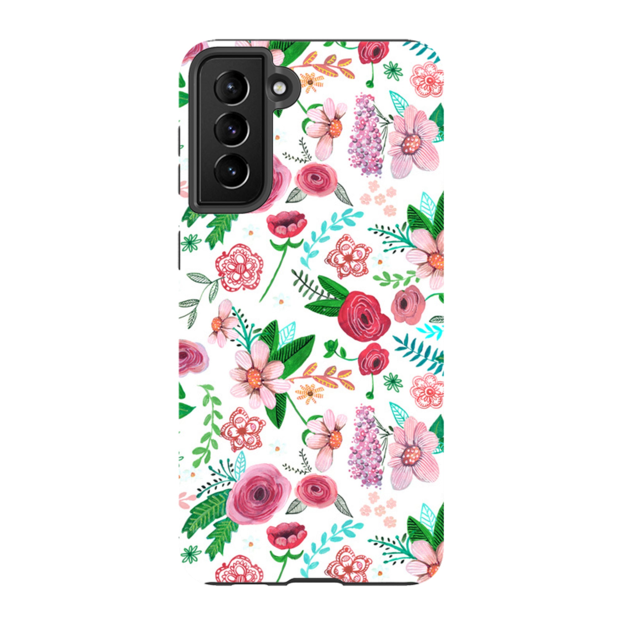 Samsung Tough Case - White Floral By Caroline Bonne Muller