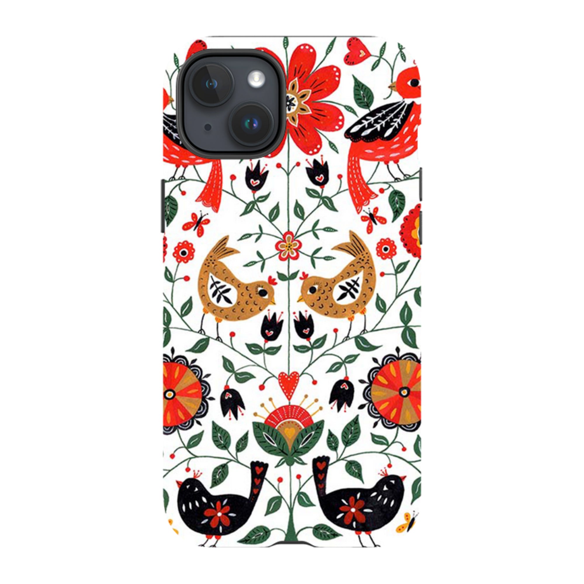 iPhone MagSafe Tough Case -  Birds and Florals By Suzy Taylor