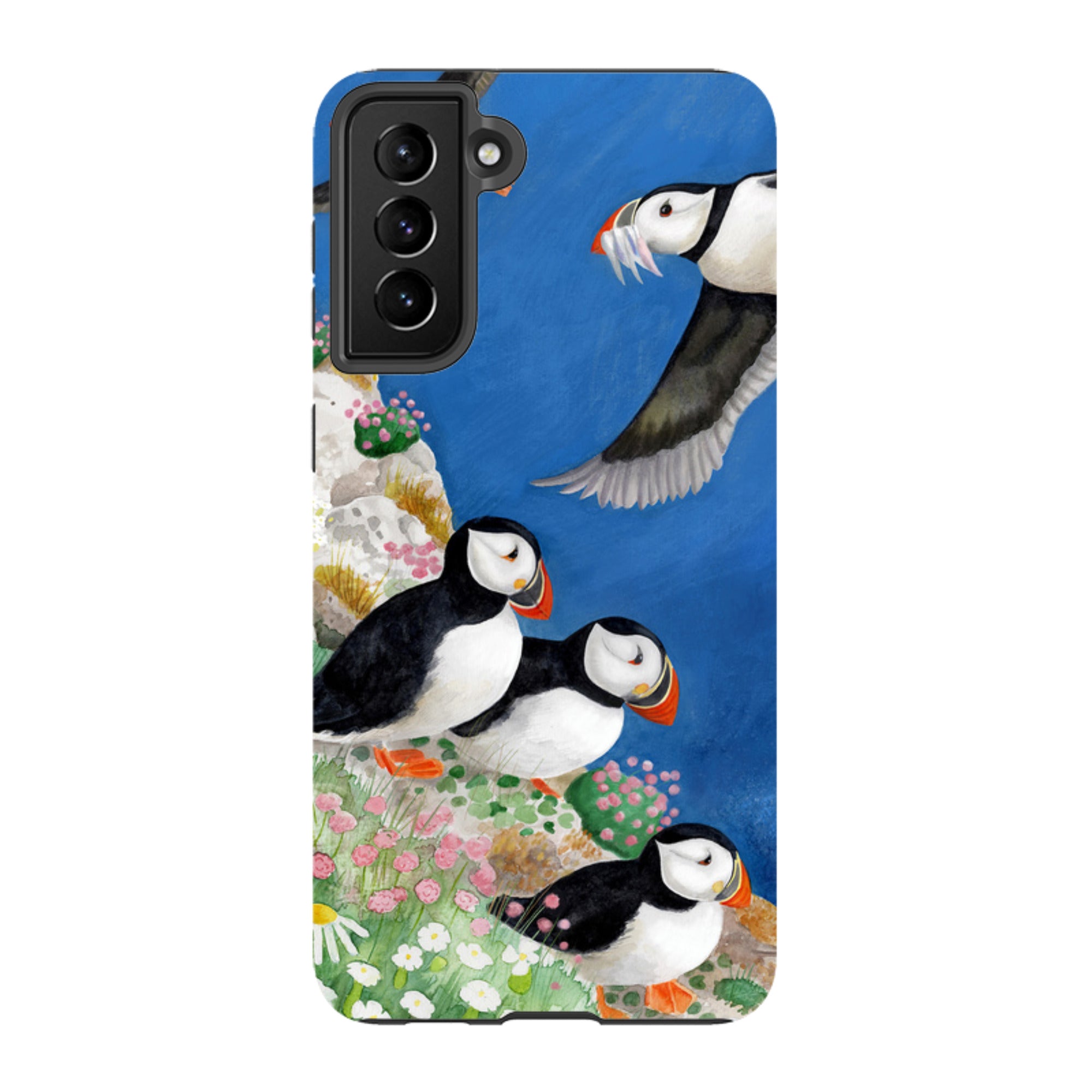 Samsung Tough Case - Puffins By Bex Parkin