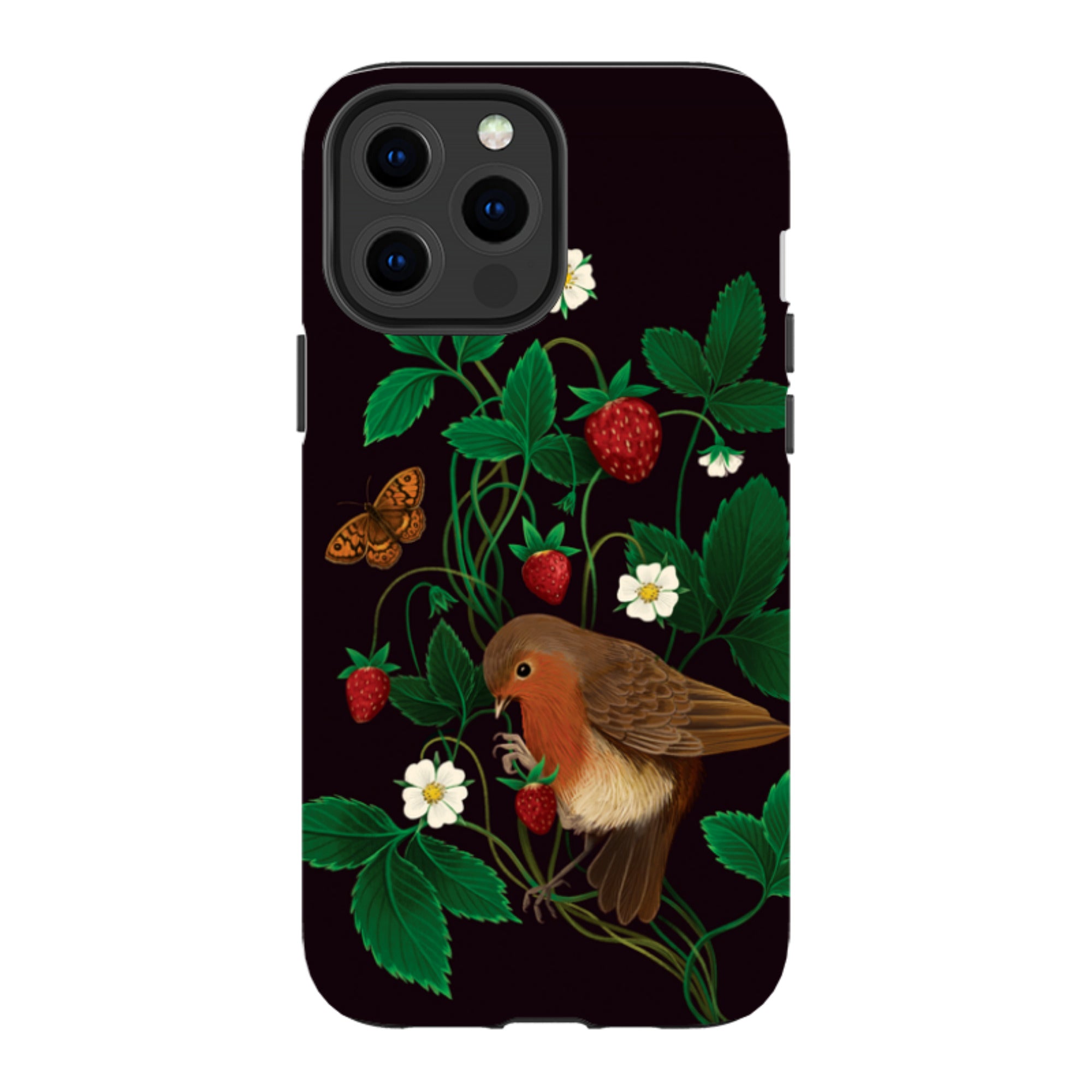 iPhone MagSafe Tough Case - Strawberry Thief By Anna Stead