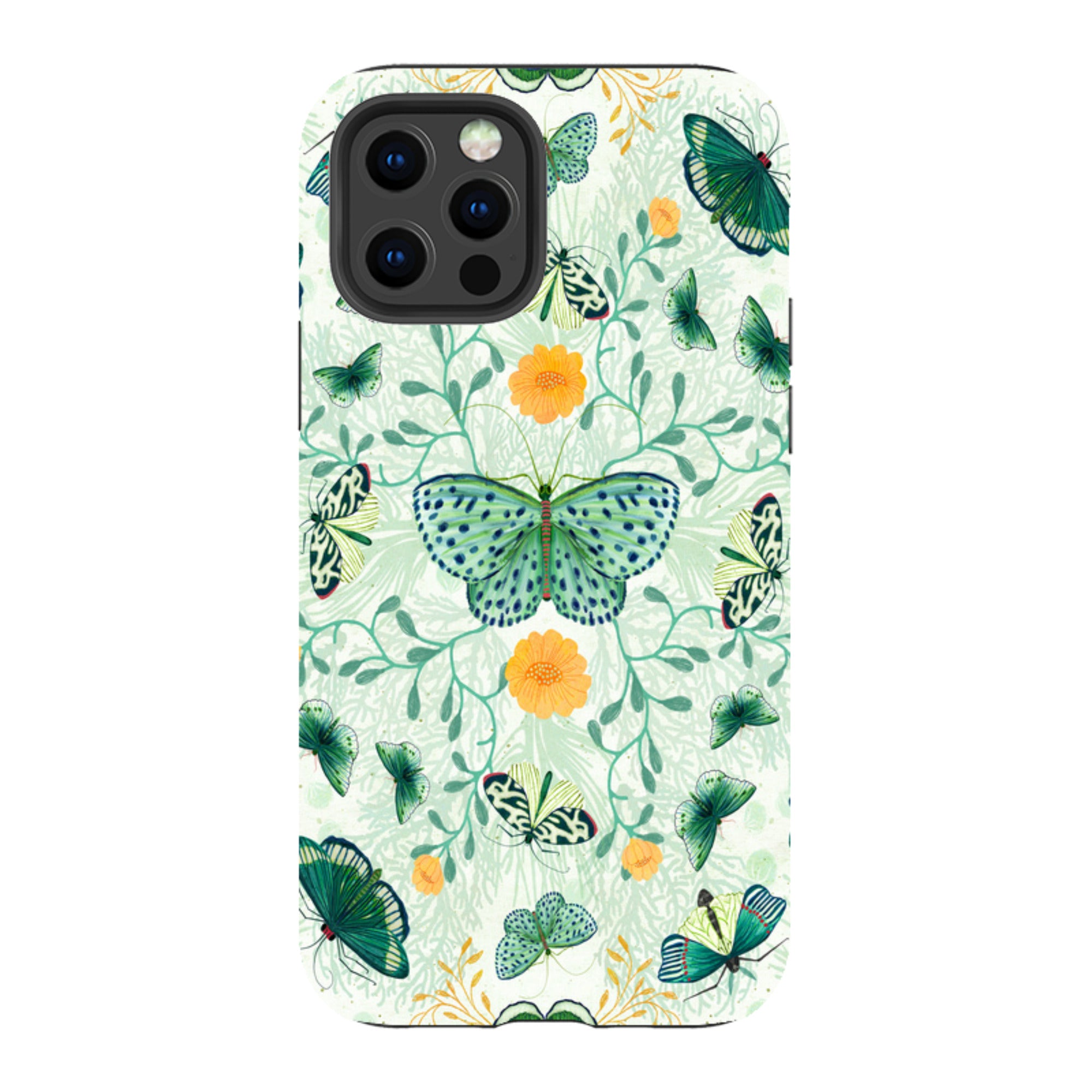 iPhone Tough Case - Medium Moths 1 By Katherine Quinn