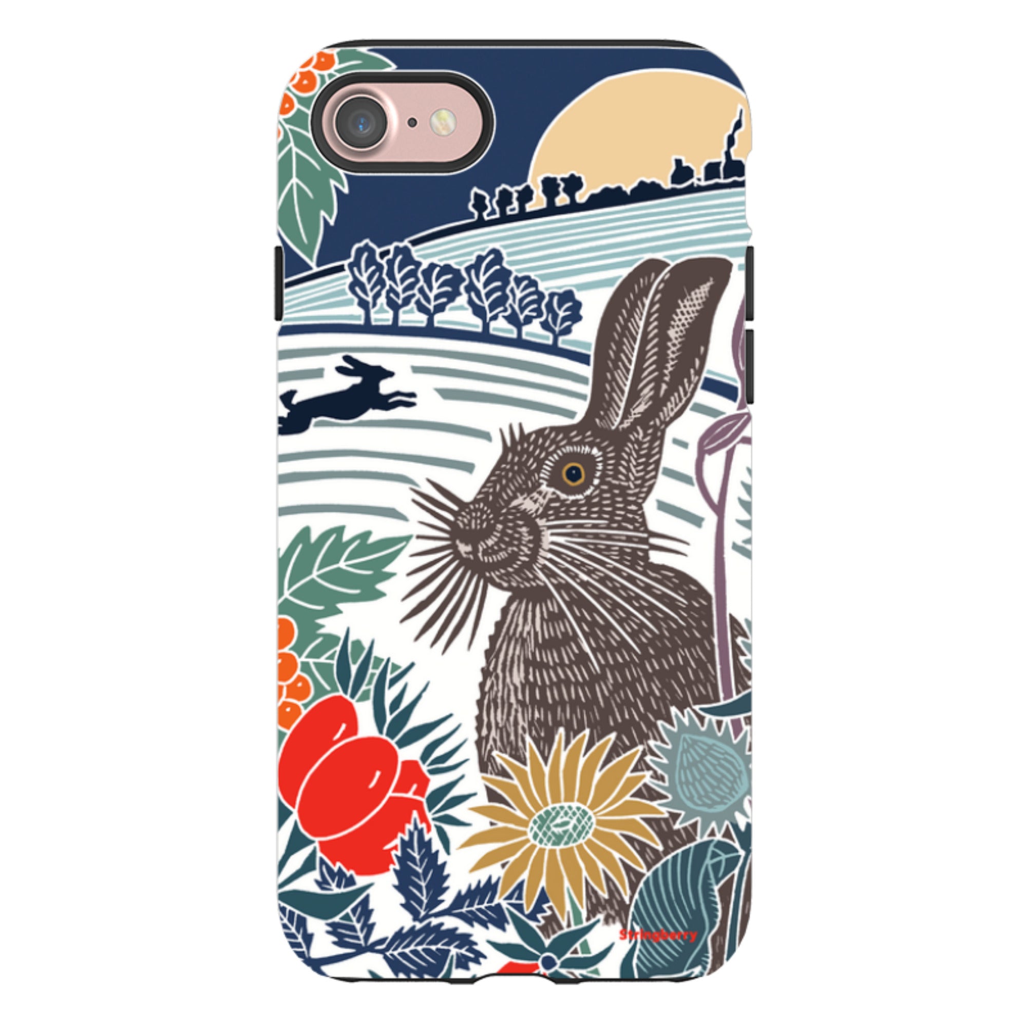 iPhone Tough Case - Winter Hare By Kate Heiss