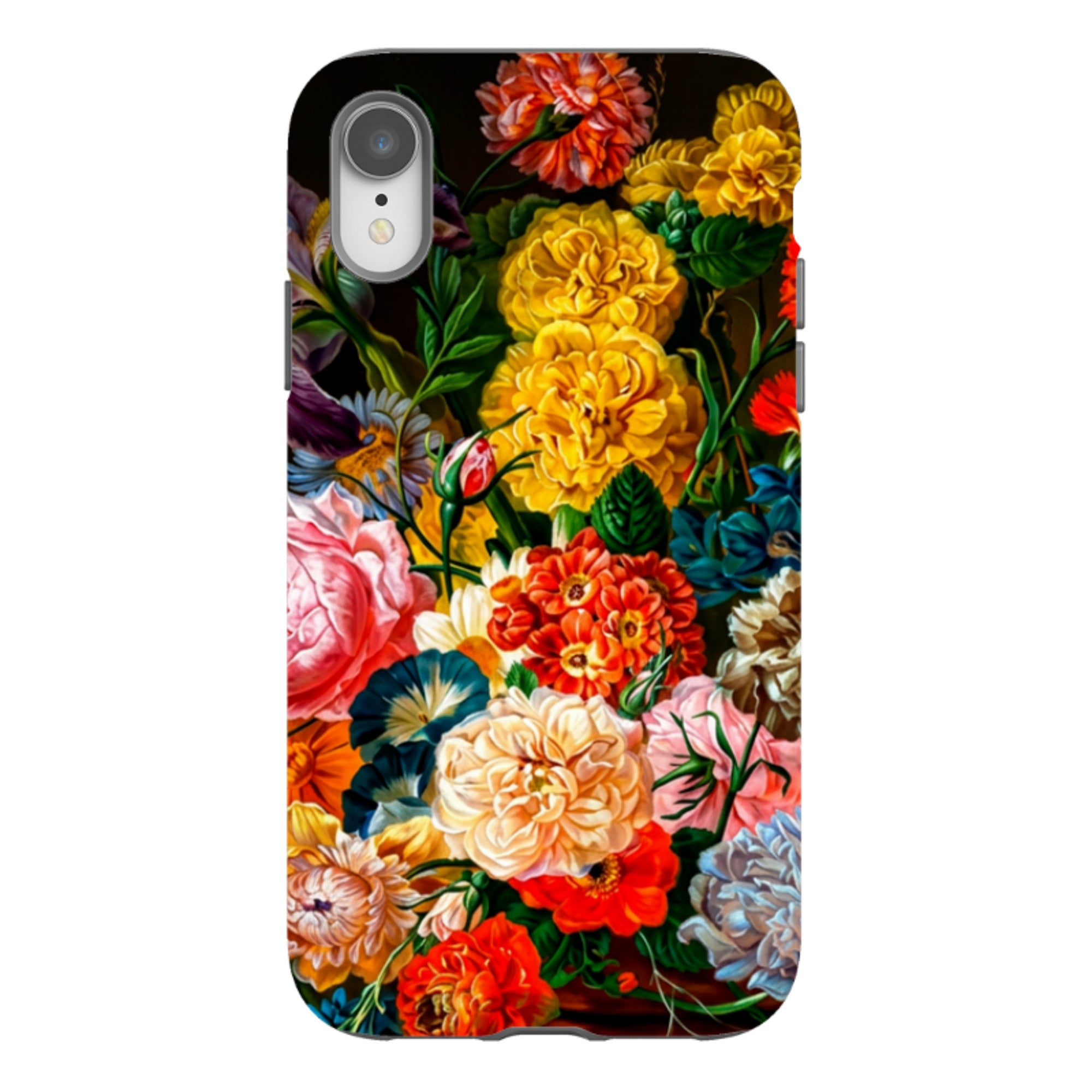iPhone Tough Case - Vintage Peony & Iris