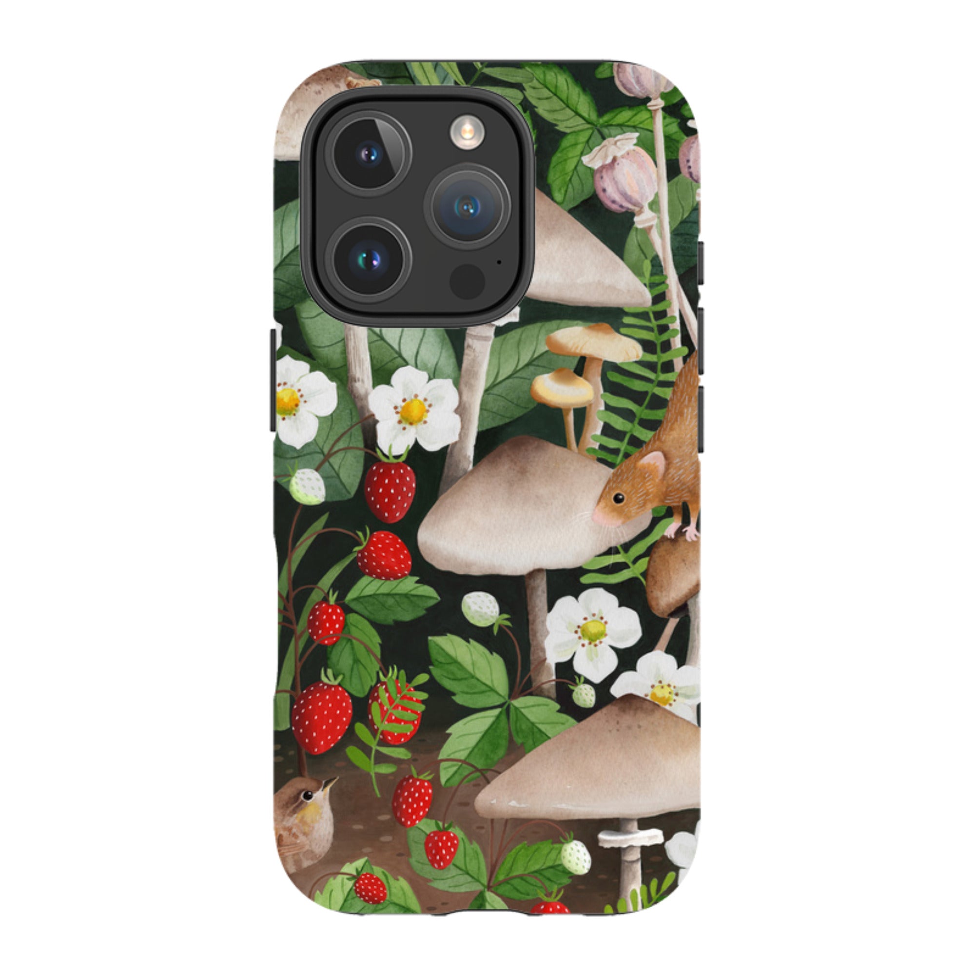 iPhone MagSafe Tough Case - Strawberry Patch By Bex Parkin
