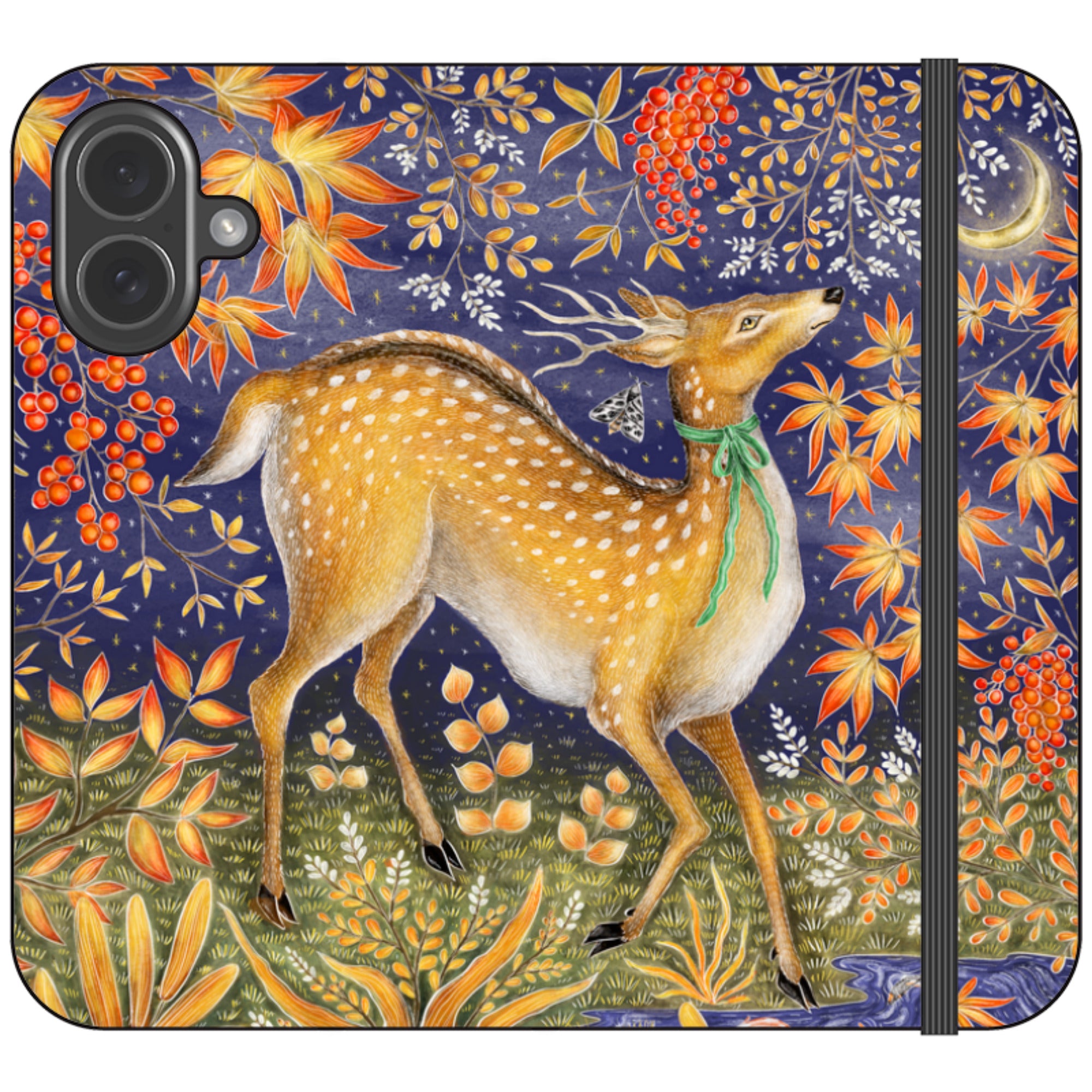 Autumn Deer Wallet Case By Catherine Rowe