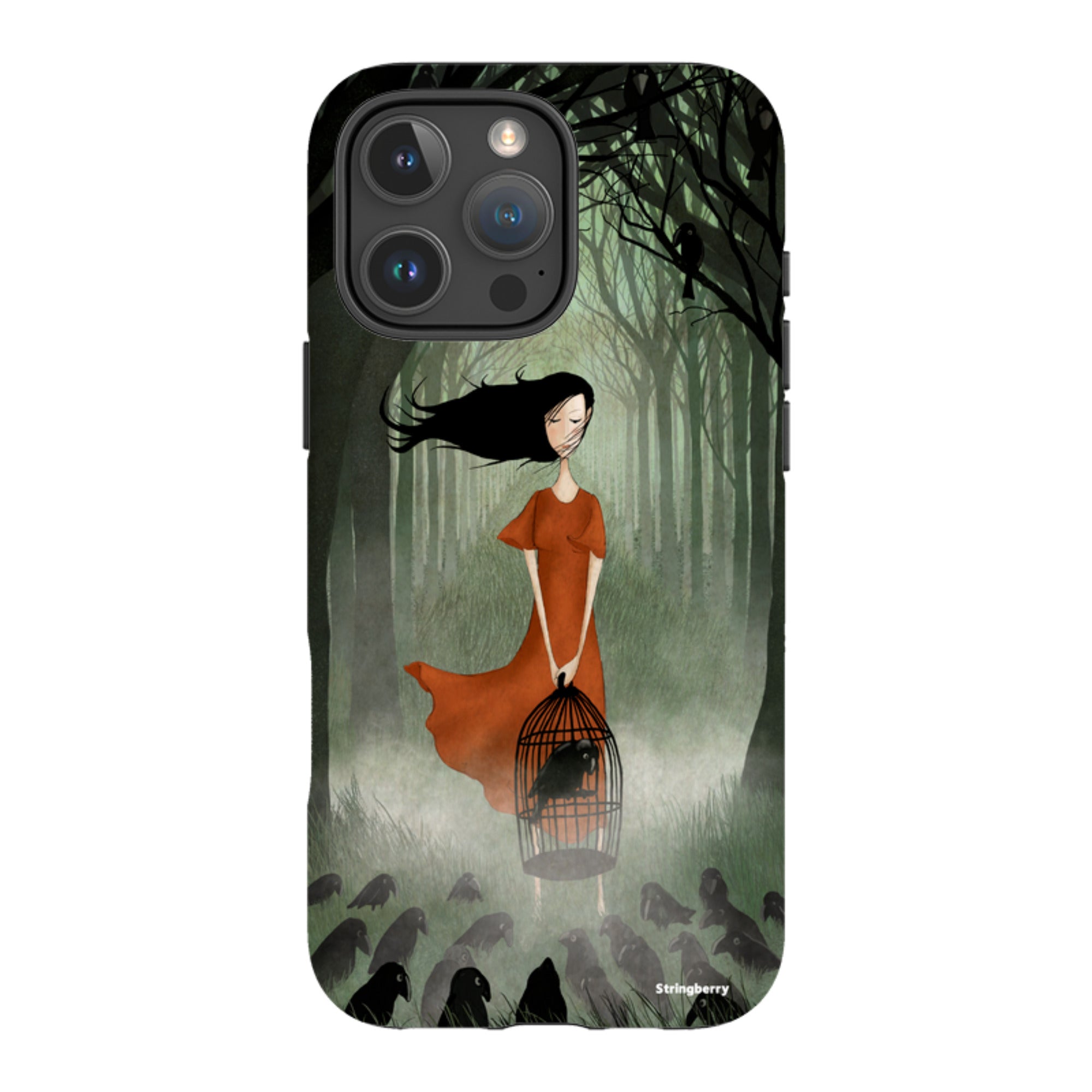 iPhone Tough Case - The Raven Girl By Maja Lindberg
