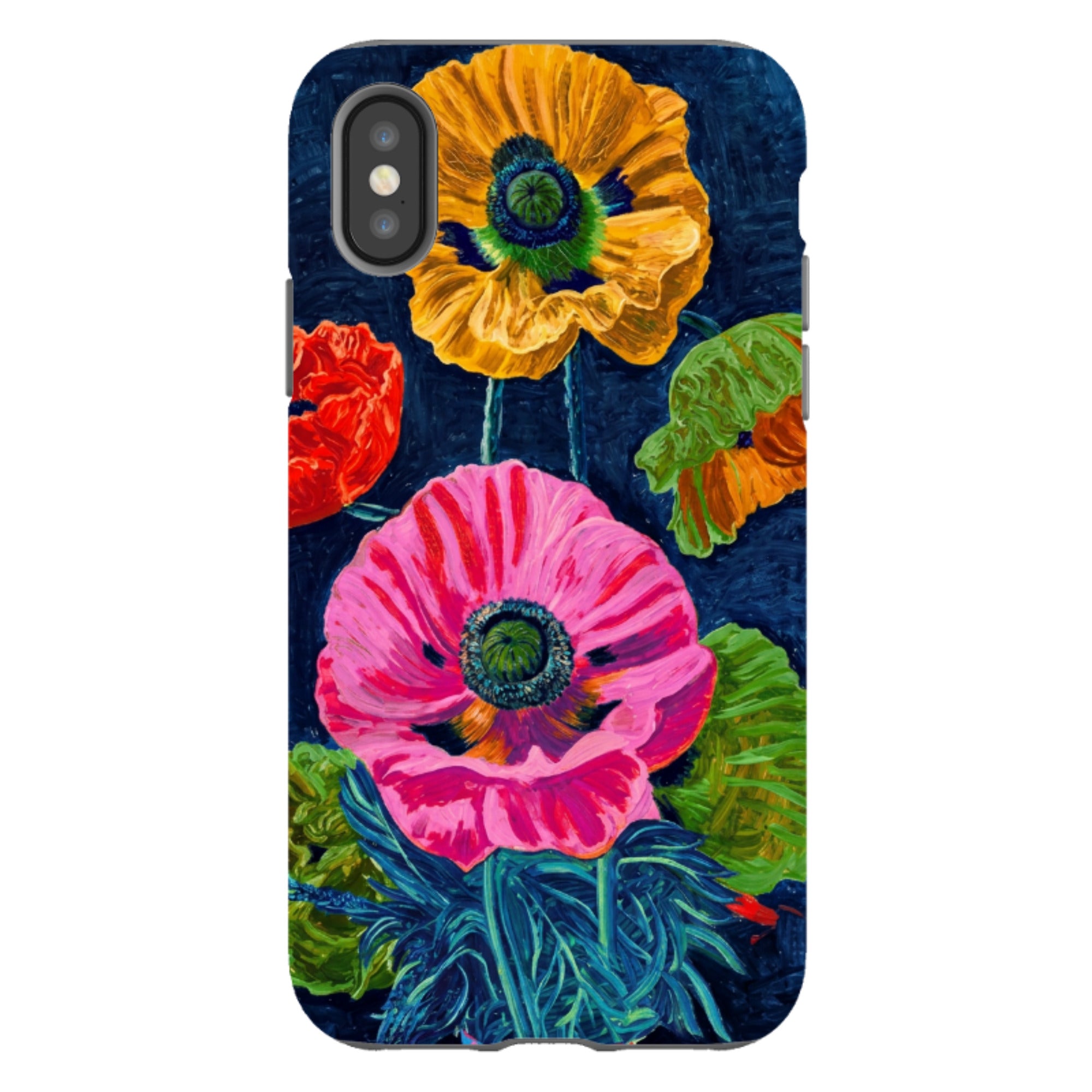 iPhone Tough Case - Kisling Poppy Blue