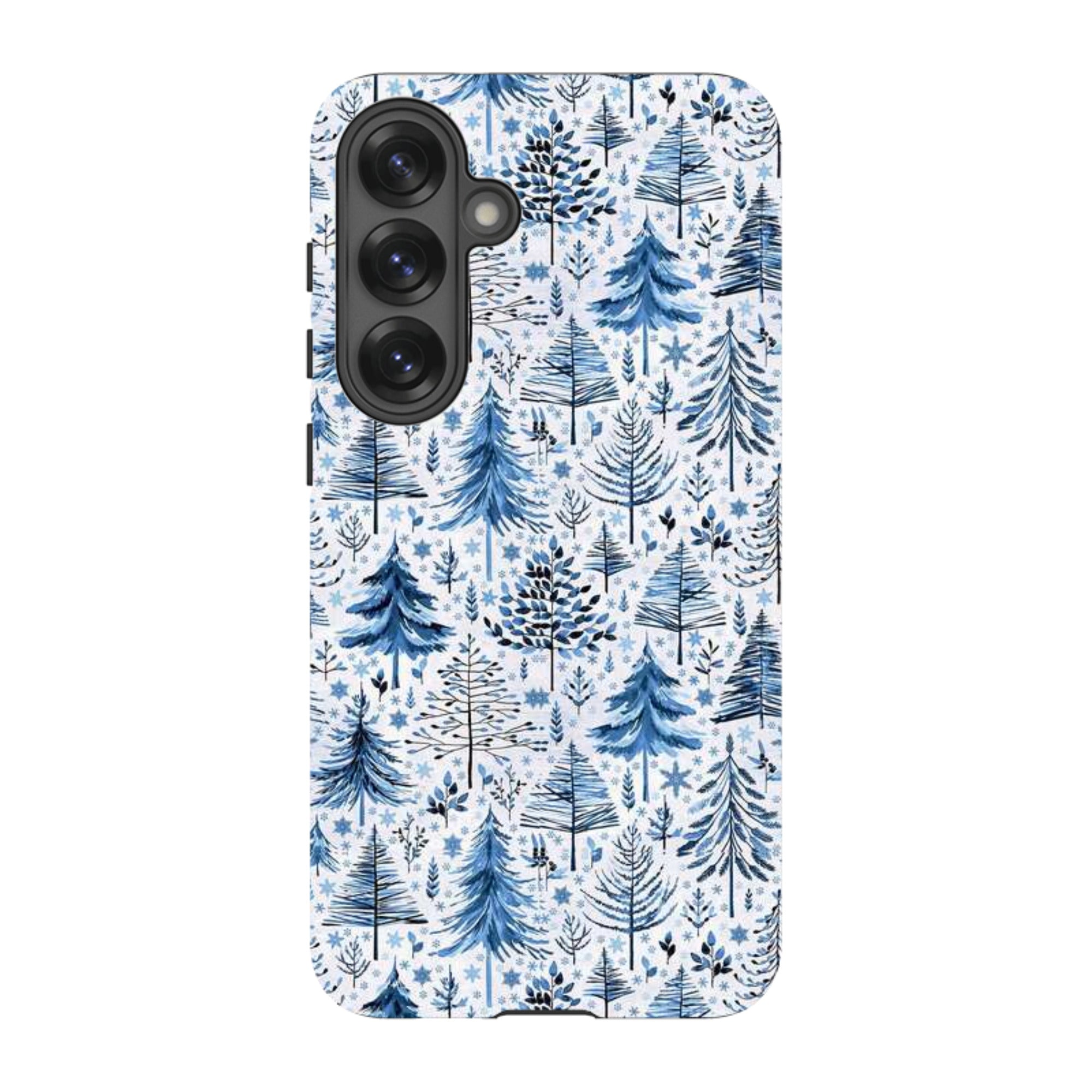 Samsung Tough Case - Blue Xmas Trees By Elisabeth Haager
