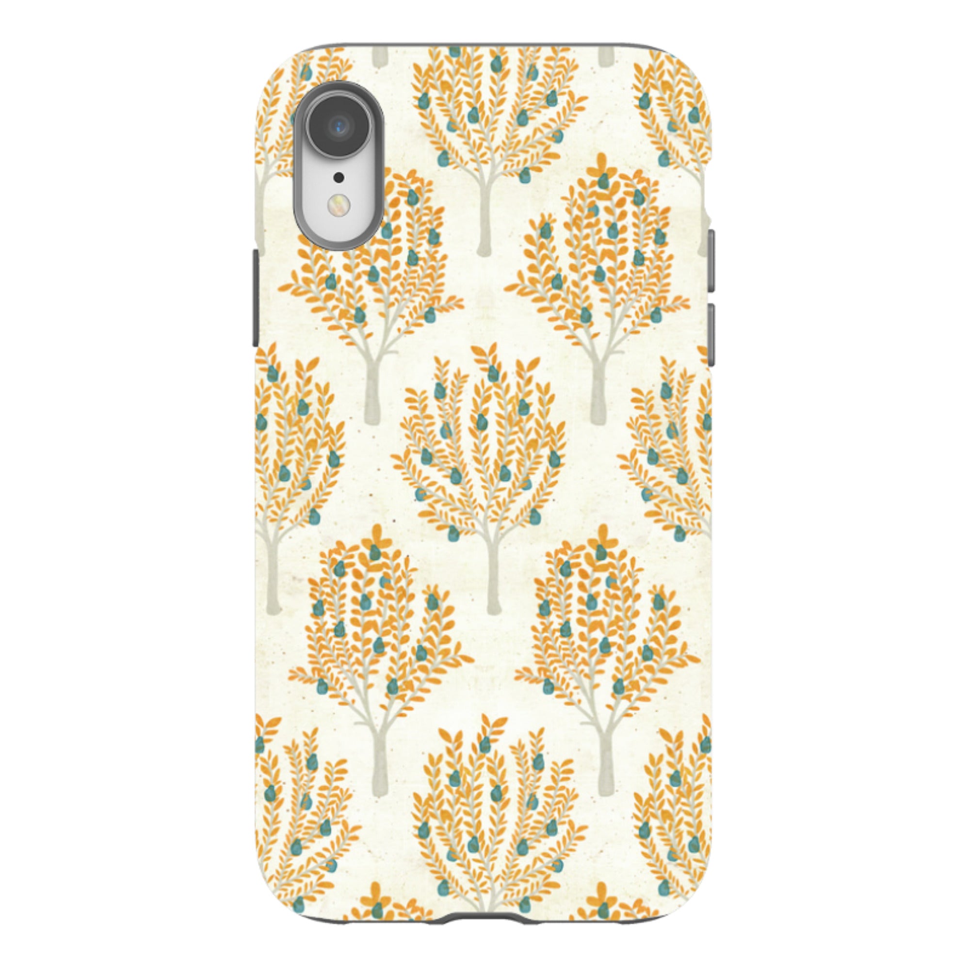 iPhone Tough Case - Pear Trees Cream By Katherine Quinn