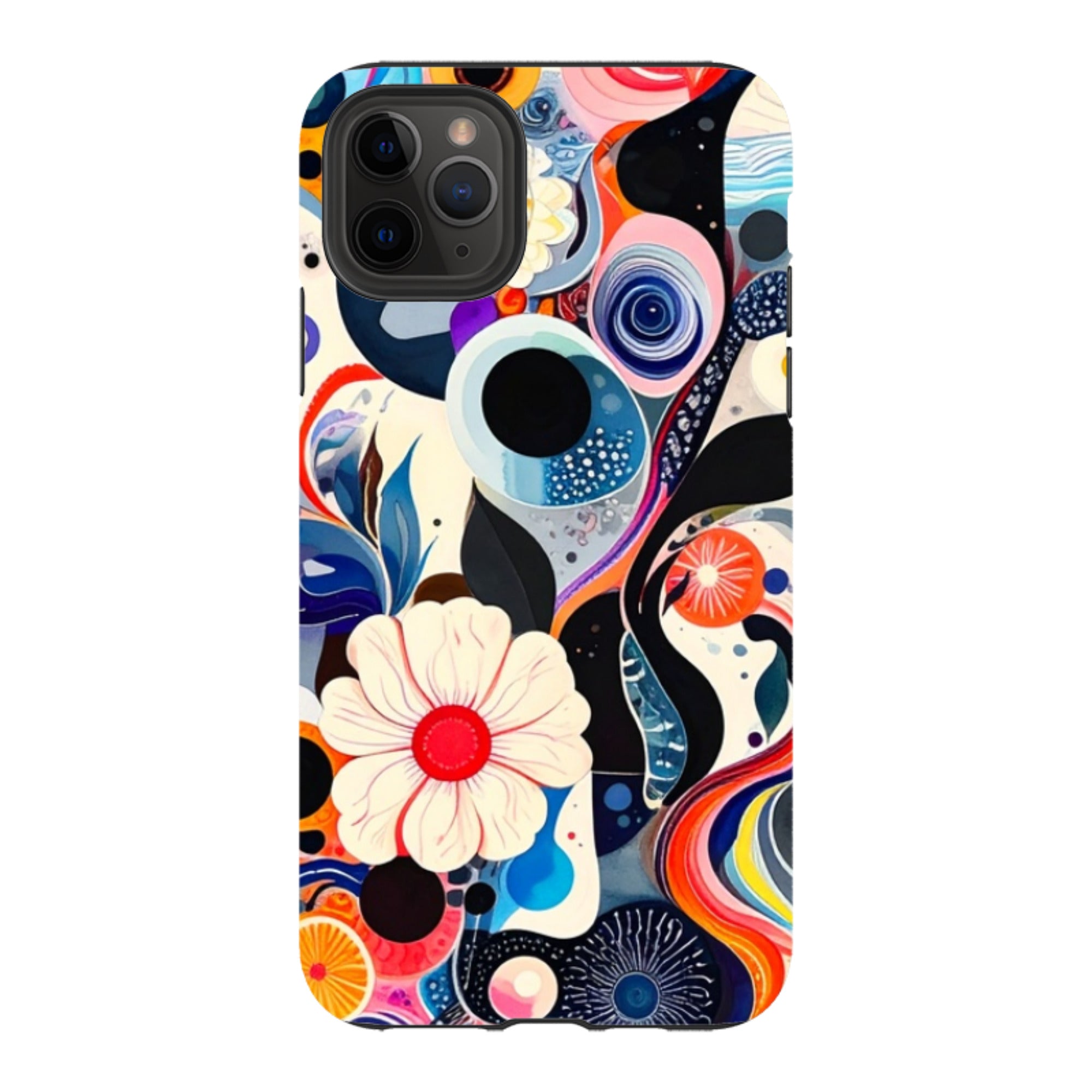 iPhone Tough Case - Floral Marble
