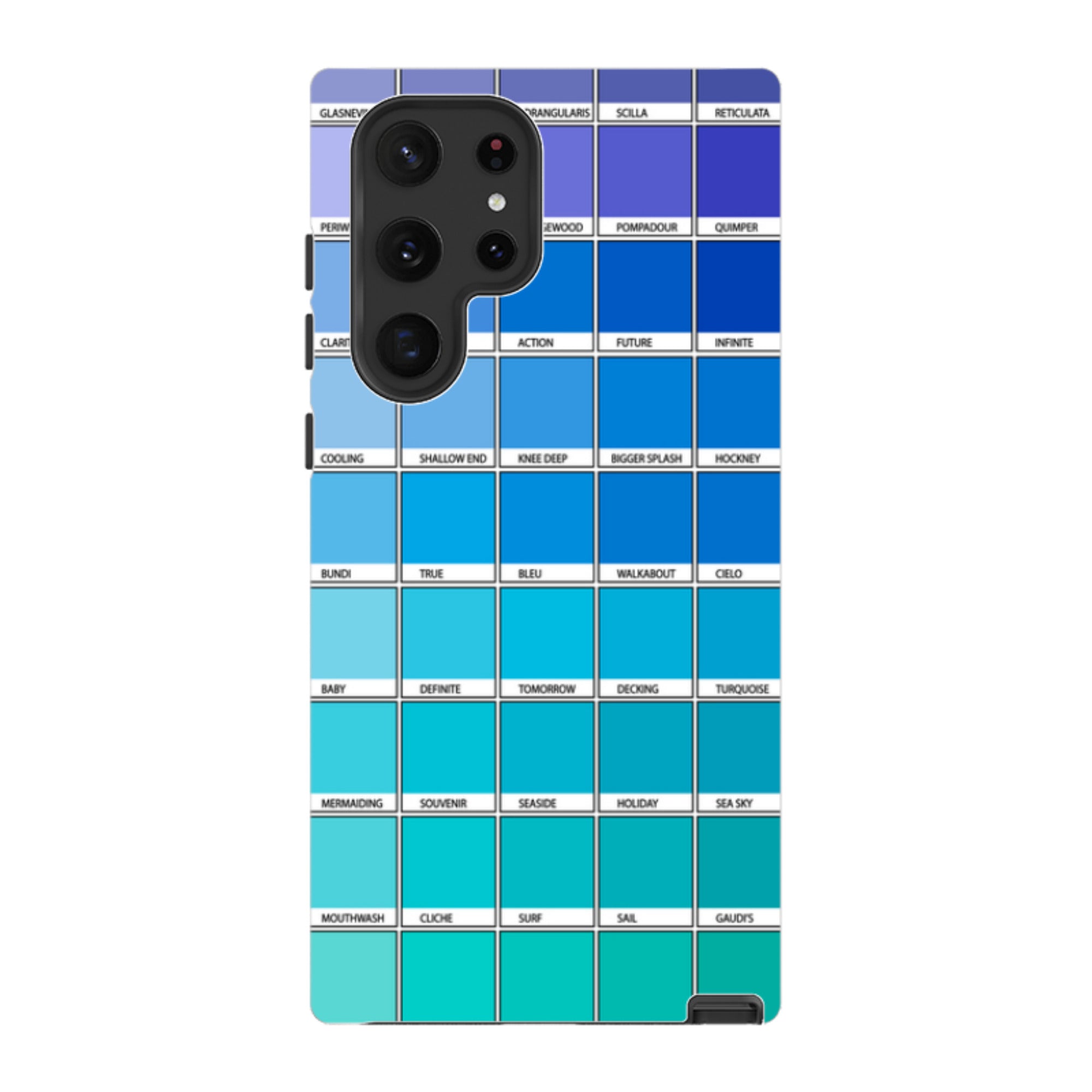 Samsung Tough Case - Blue Chromology By Kitty Joseph