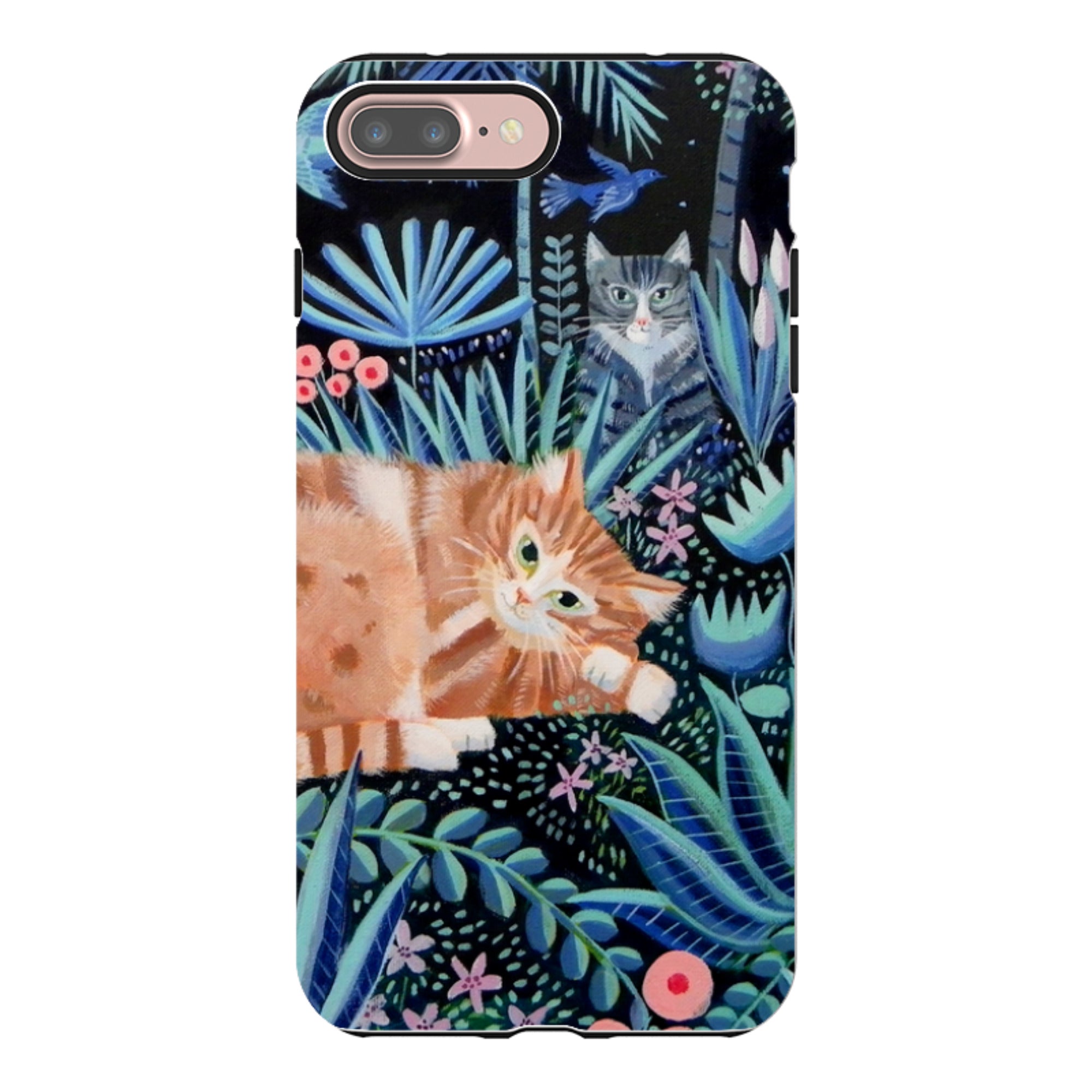 iPhone Tough Case - Night Cats By Mary Stubberfield