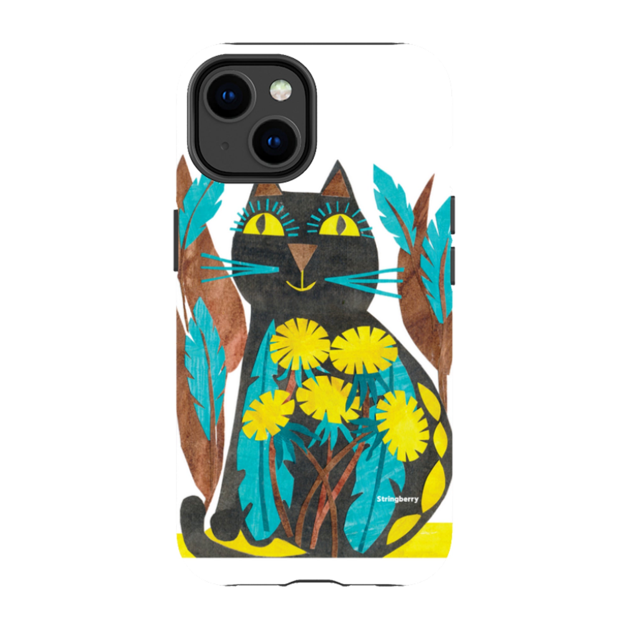 iPhone Tough Case - Folk Cat By Tracey English