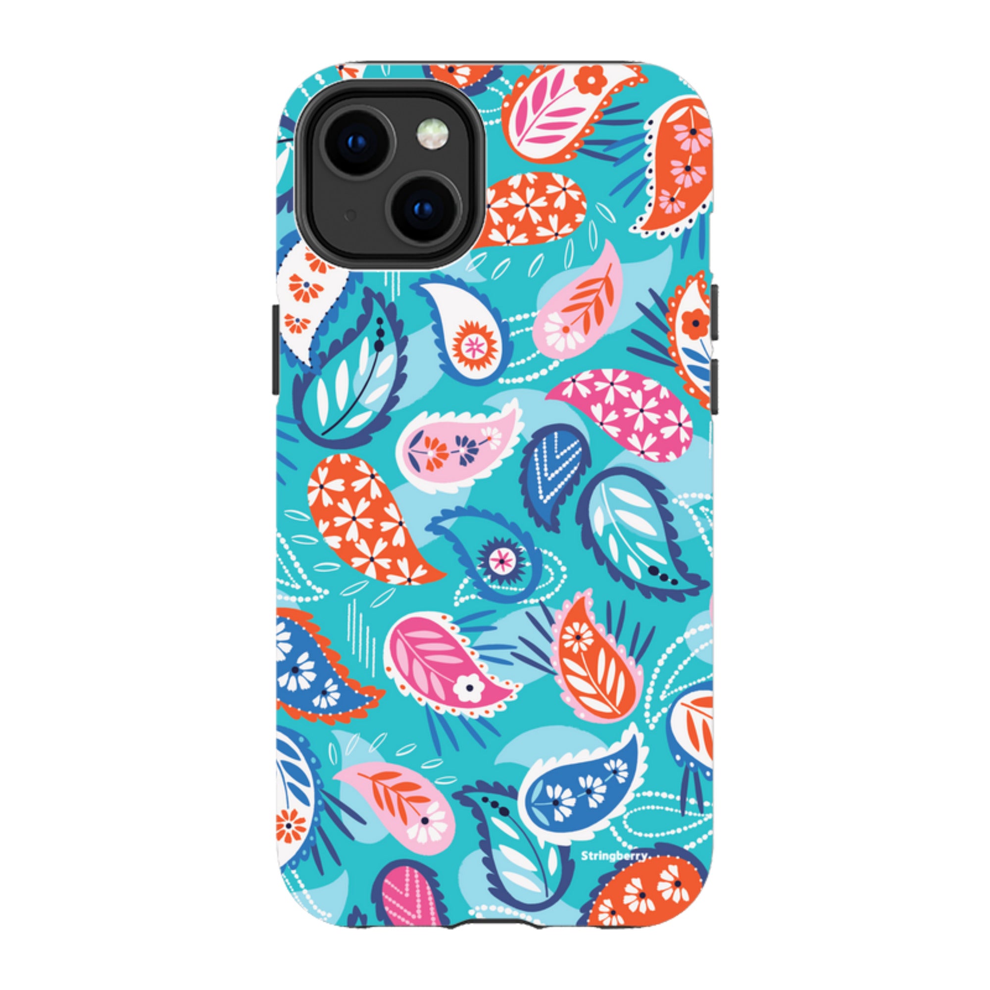 iPhone MagSafe Tough Case -  Paisley Blue By Ali Brookes
