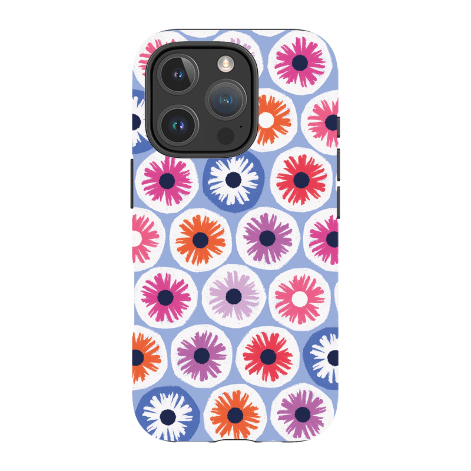 iPhone MagSafe Tough Case -  Penny Flowers Light Blue By Ali Brookes